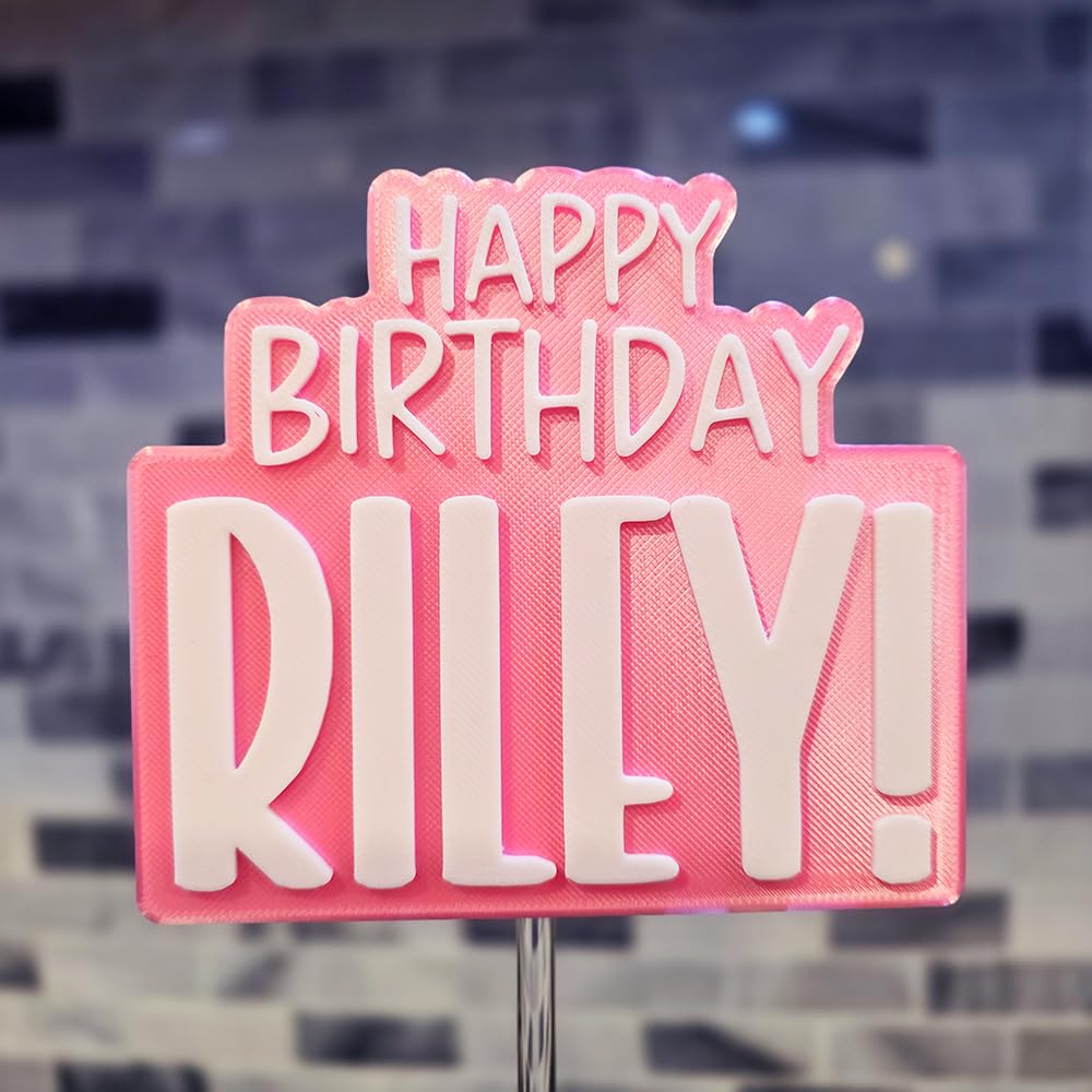 Custom Cake Topper with Name - Personalized Wedding, Birthday & Anniversary Cake Decorations - Perfect for Celebrations & Special Occasions