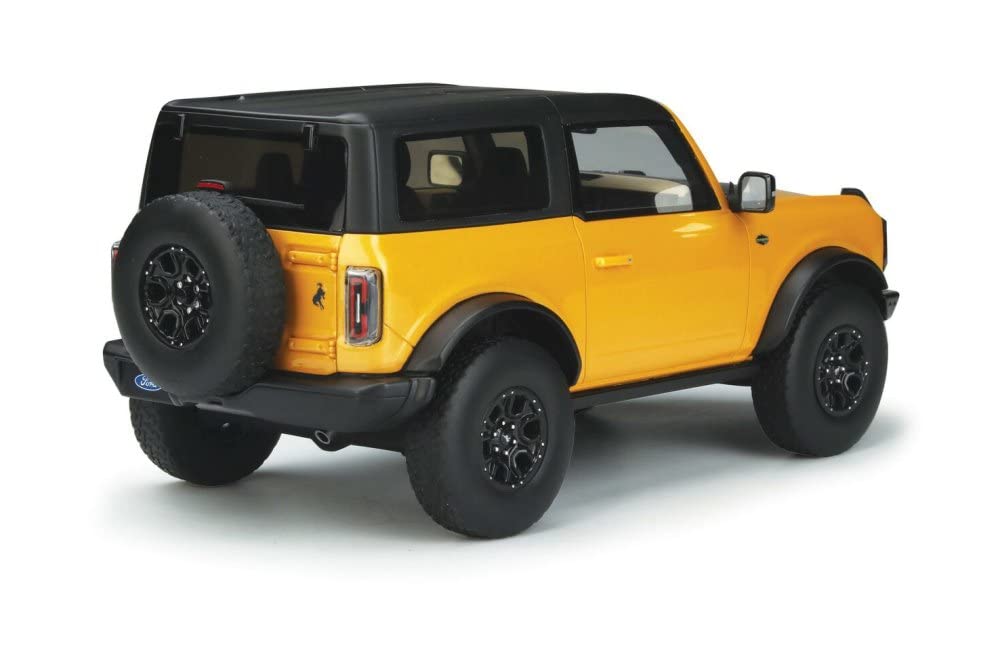 2021 Ford Bronco Wildtrak 1/18 Scale Diecast Model Car - Cyber Orange Metallic Collectible by GT Spirit | Perfect for Car Enthusiasts, Display Shelves & Gift Giving