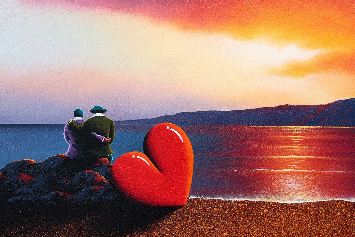 All We Need Is Love And Sunsets - Original Wall Art Print for Home Decor, Living Room, Bedroom & Office | Perfect Gift for Housewarming, Wedding & Anniversary