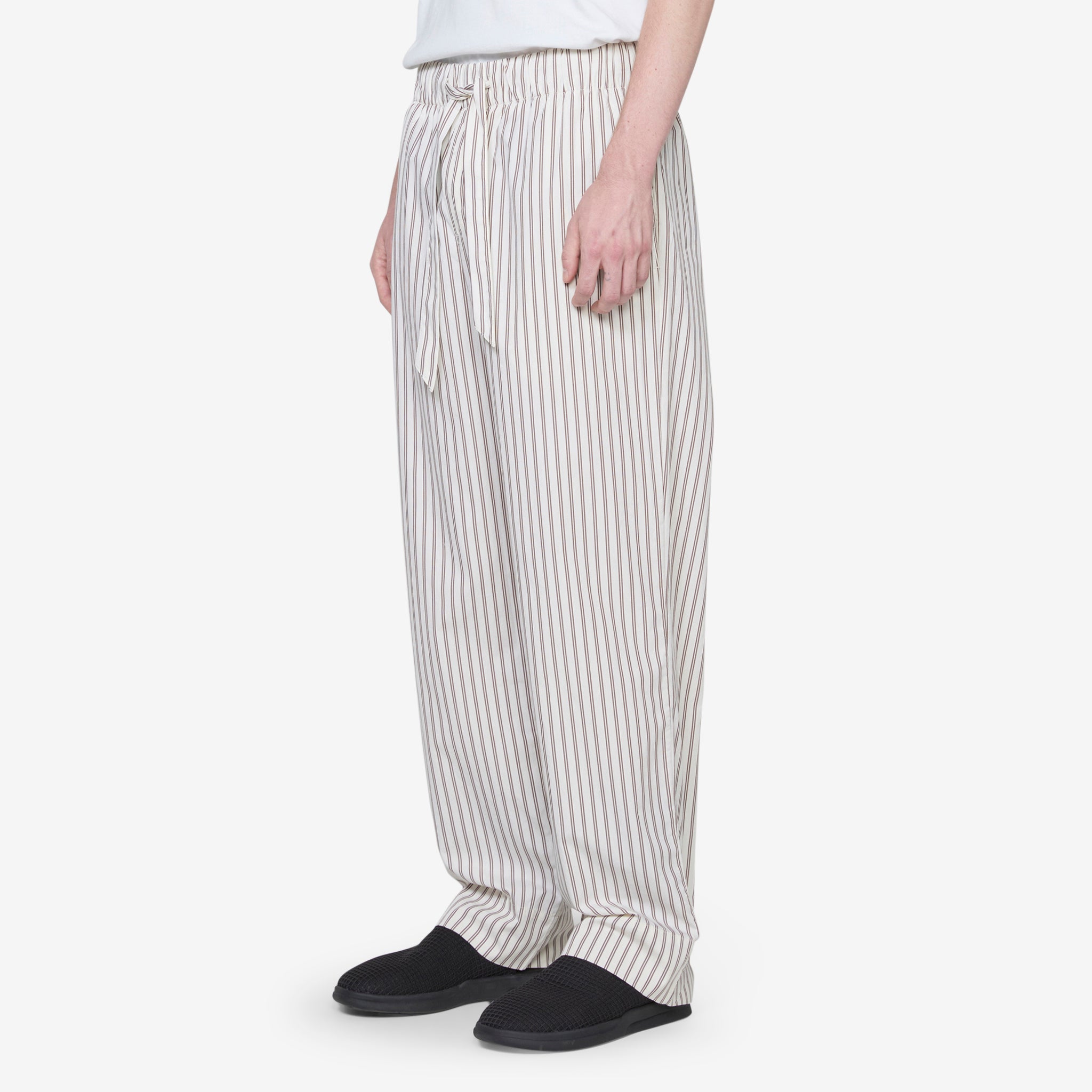 Comfortable Cotton Poplin Pajama Pants for Women - Hopper Stripes Design | Soft Sleepwear & Lounge Pants for Relaxing at Home