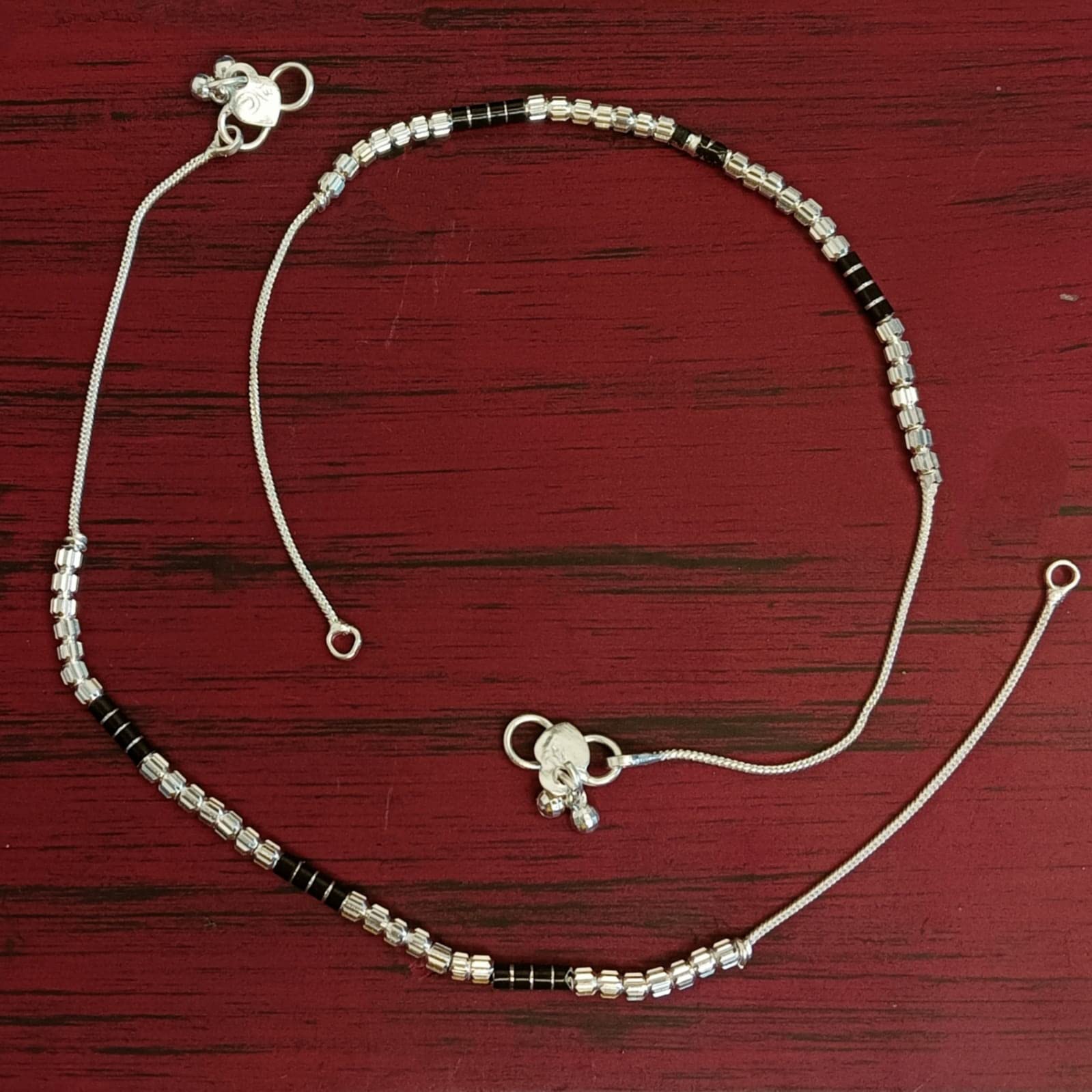 Oxidized Silver Indian Anklets for Women - Boho Payal Ankle Bracelets with Bells | Traditional Handmade Jewelry Set for Festivals, Weddings & Boho Fashion
