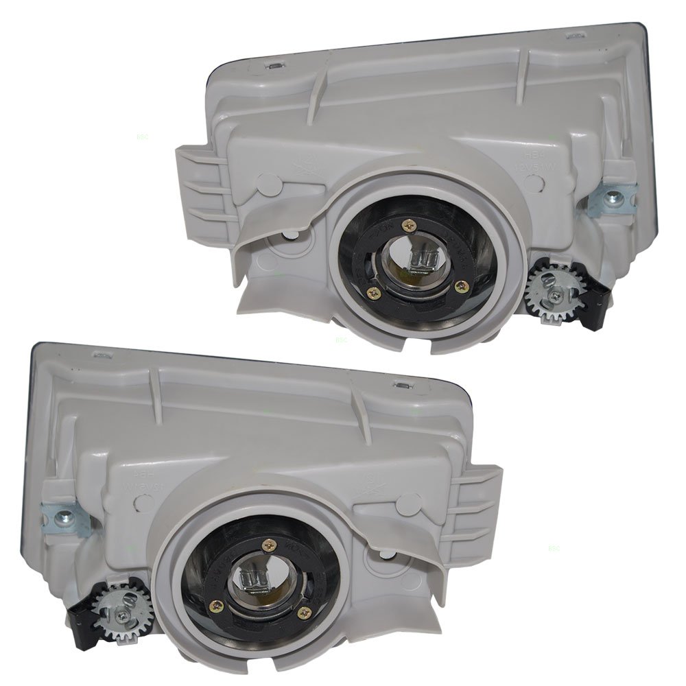 Brock Replacement Driver & Passenger Fog Lights Lamps for 2007-2008 Honda Element, 2004-2006 Acura MDX - Compatible with 33951-S3V-A11 & 33901-S3V-A11 - Enhance Night Visibility for Safe Driving