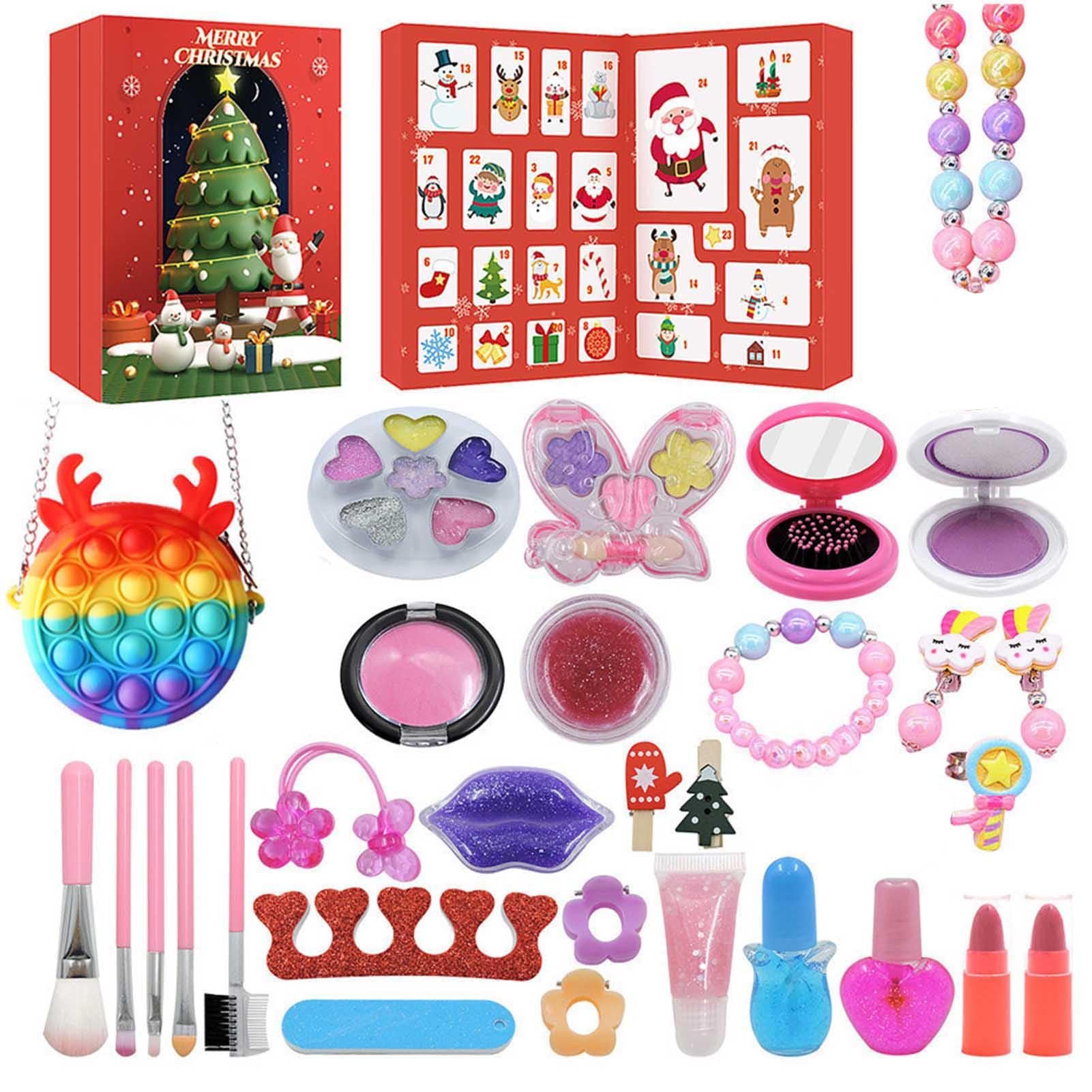 24-Day Christmas Countdown Makeup Advent Calendar for Women & Teens - Holiday Beauty Gift Set for Party, Gifting & Festive Makeup Fun