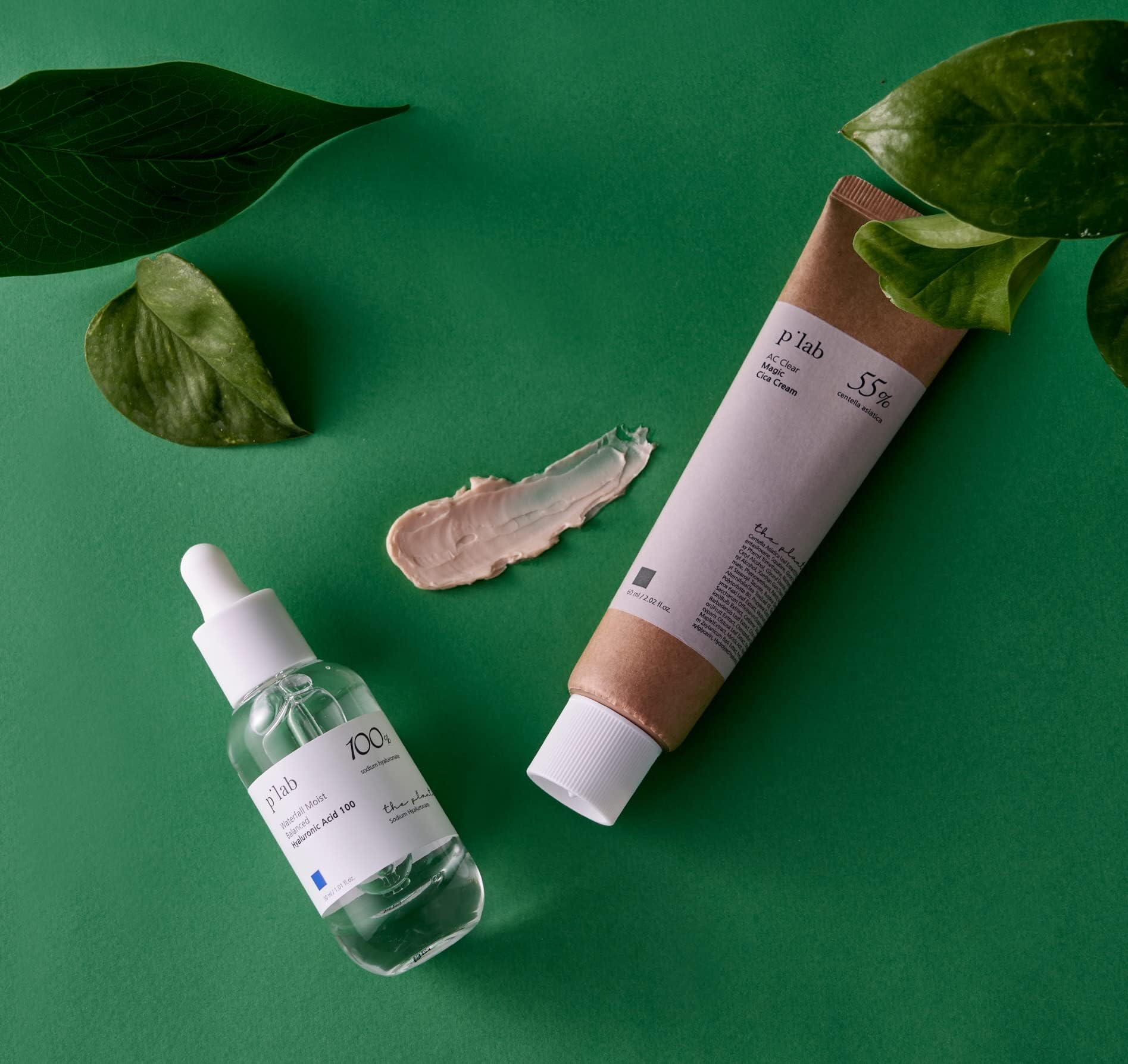 THE PLANT BASE AC Clear Magic Cica Cream 60ml | Korean Skin Care with 55% Centella Asiatica | Vegan Facial Moisturizer for Acne-Prone Skin | Soothing & Hydrating Treatment for Sensitive Skin | Perfect for Daily Skincare Routine & Post-Acne Recovery