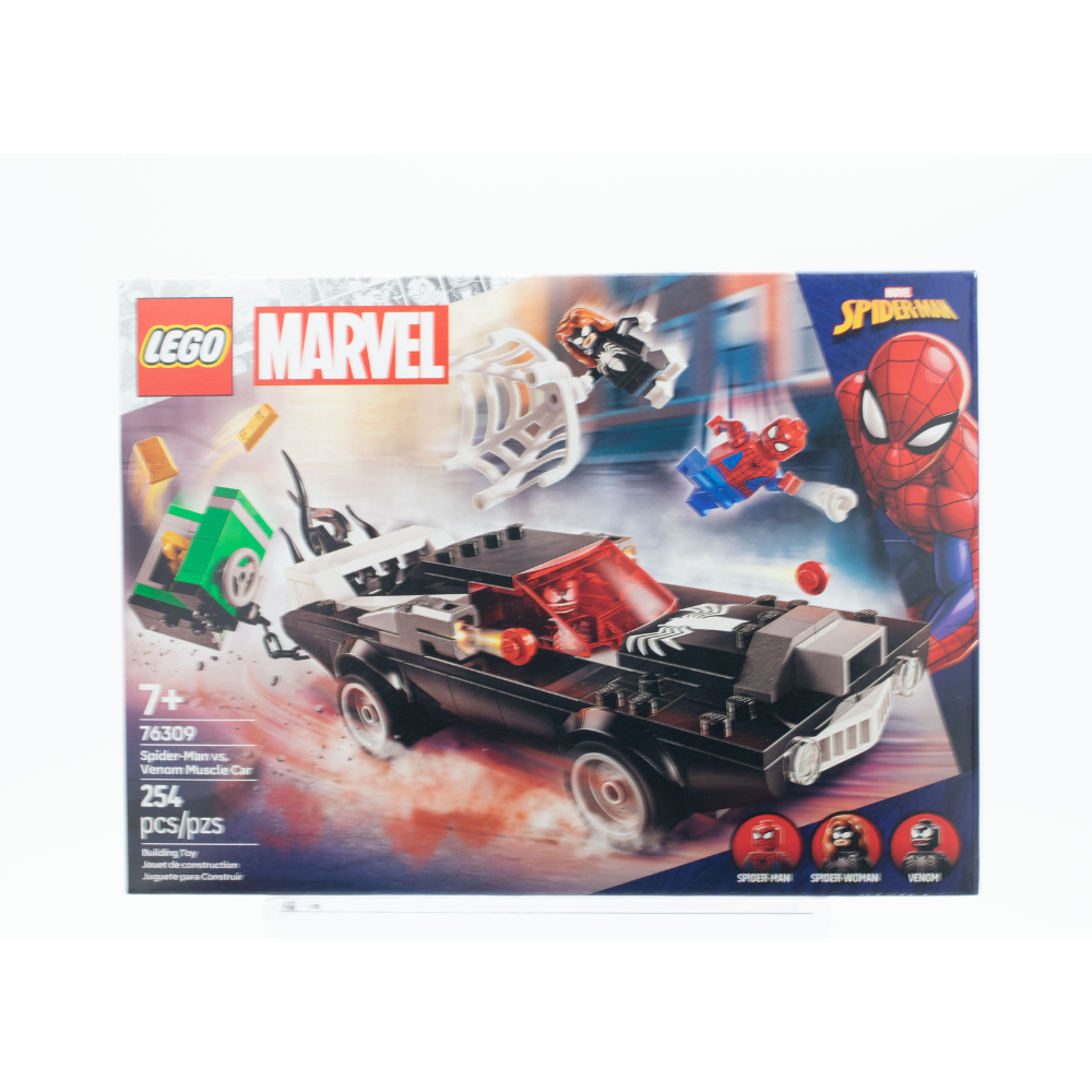 LEGO Marvel Spider-Man vs. Venom Muscle Car 76309 Building Kit - Superhero Toy Set with Spider-Man & Venom Minifigures - Perfect for Kids' Playtime & Marvel Fans Collection