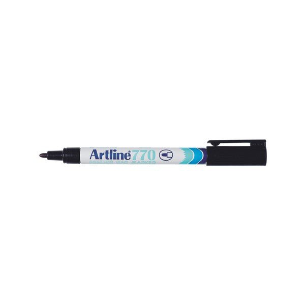 Artline 770 Freezer Safe Markers - Black Ink, Pack of 12 - Perfect for Labeling Food Containers, Meal Prep & Freezer Storage Organization