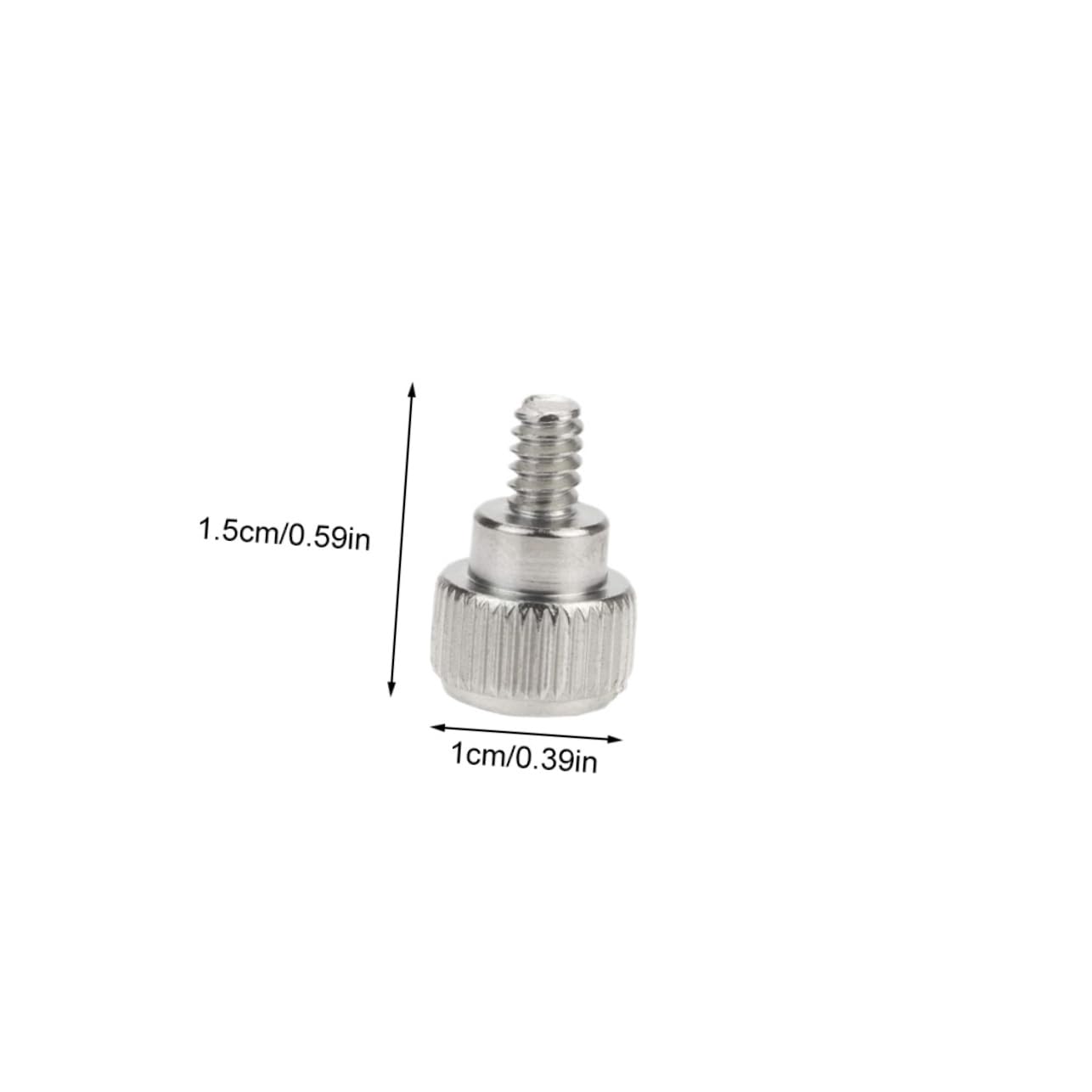 Homoyoyo 100pcs Computer Case Screws Kit - Knurled Thumbscrews for PC Case, Motherboard & Hard Drive Installation - Silver Finish - Perfect for PC Building, Repair & Maintenance