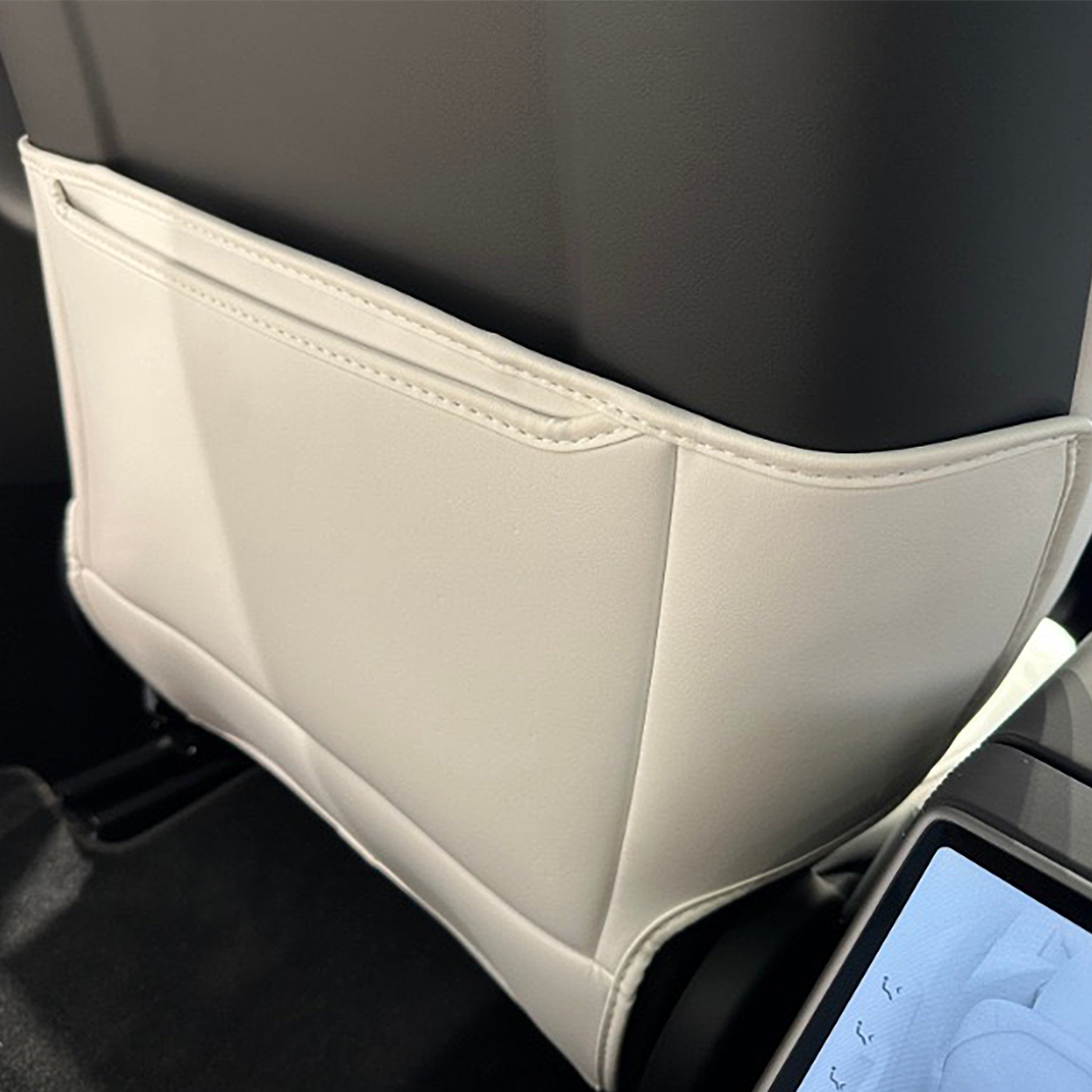 Tesla Model S/X Seat Back Kick Protector Mats - Durable Car Seat Protectors for Kids & Pets - Perfect for Road Trips, Family Travel and Daily Commutes