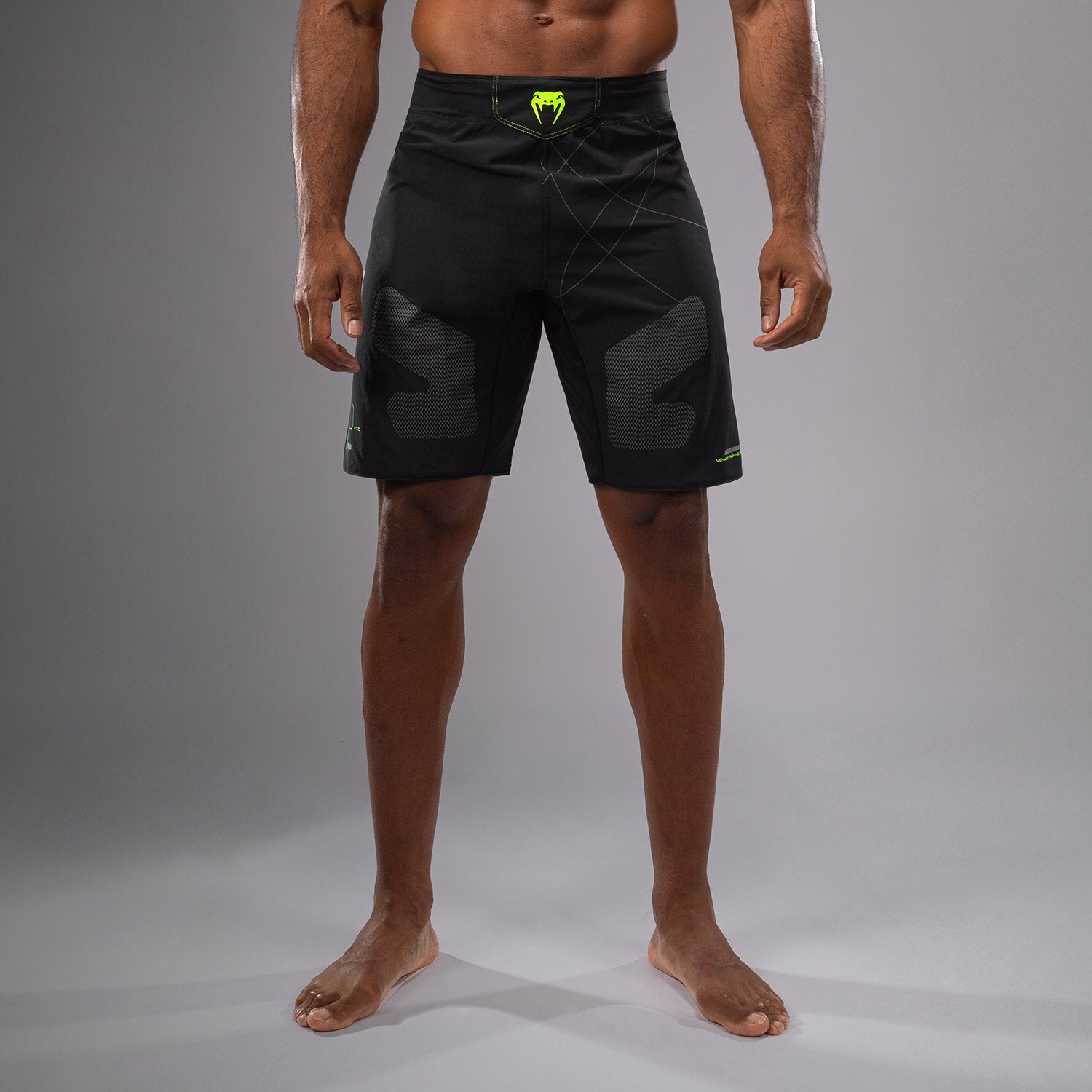 Venum Training Camp 4.0 MMA Fight Shorts - Black & Neon Green for Boxing, Muay Thai & BJJ Training