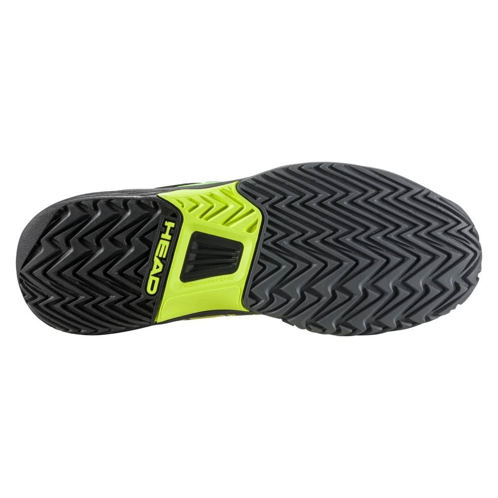 Head Revolt Pro 4.0 Junior Tennis Shoes for Boys & Girls - Lightweight & Durable Court Sneakers with Cushioned Support - Perfect for Training, Matches & Casual Wear (Black/Yellow)