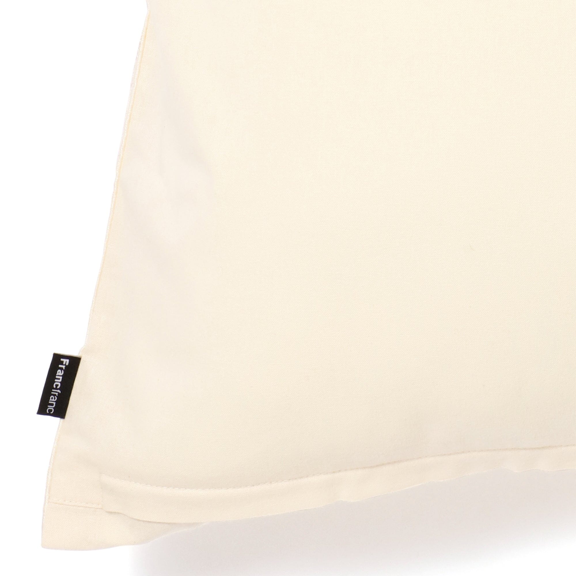 EMB Ornament Cushion Cover 18x18 Inches White - Decorative Pillow Case for Sofa, Bedroom, and Living Room Decor