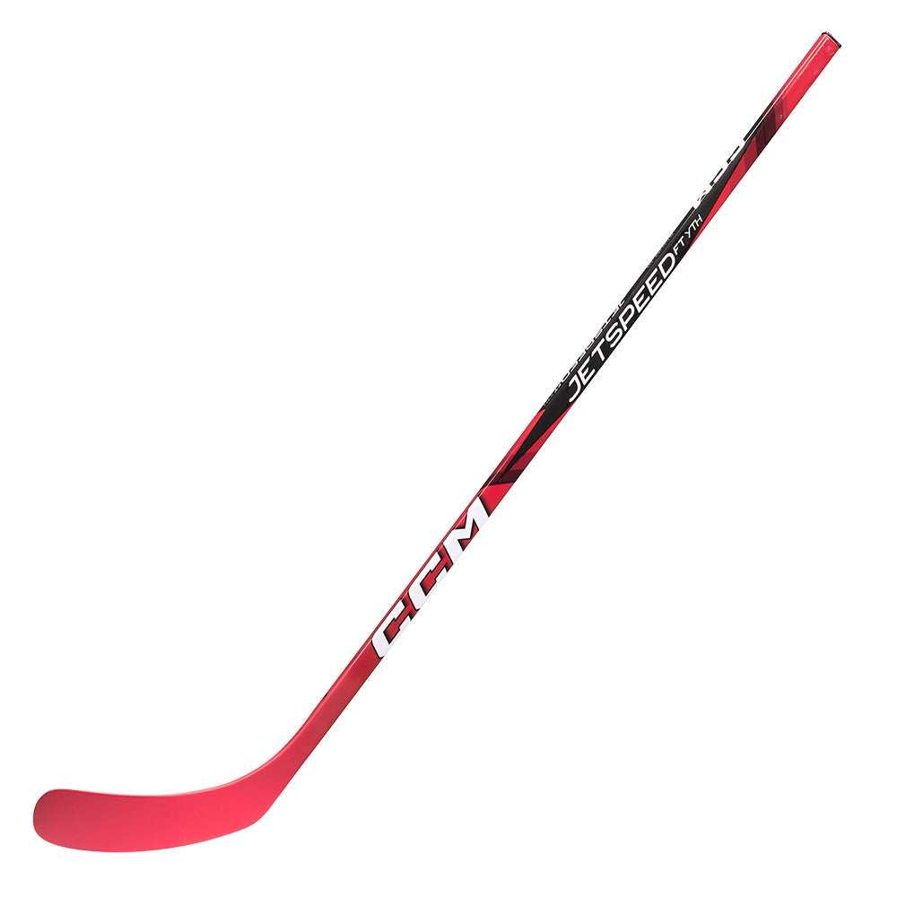 CCM Jetspeed FT Youth 2024 Ice Hockey Stick - Lightweight Composite Hockey Stick for Kids & Juniors - Perfect for Practice, Games & Training Sessions