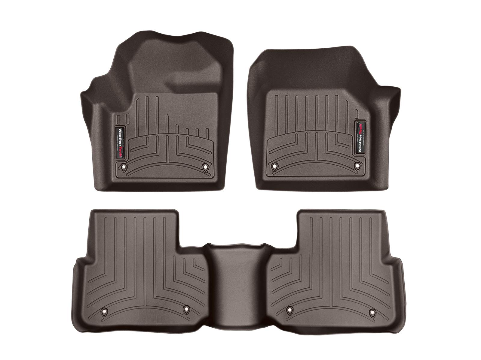 WeatherTech Custom Fit All-Weather Floor Mats for Cars & Trucks | Heavy Duty FloorLiner (Model 44796-1-2) | Perfect for Daily Commute, Road Trips & Off-Road Protection