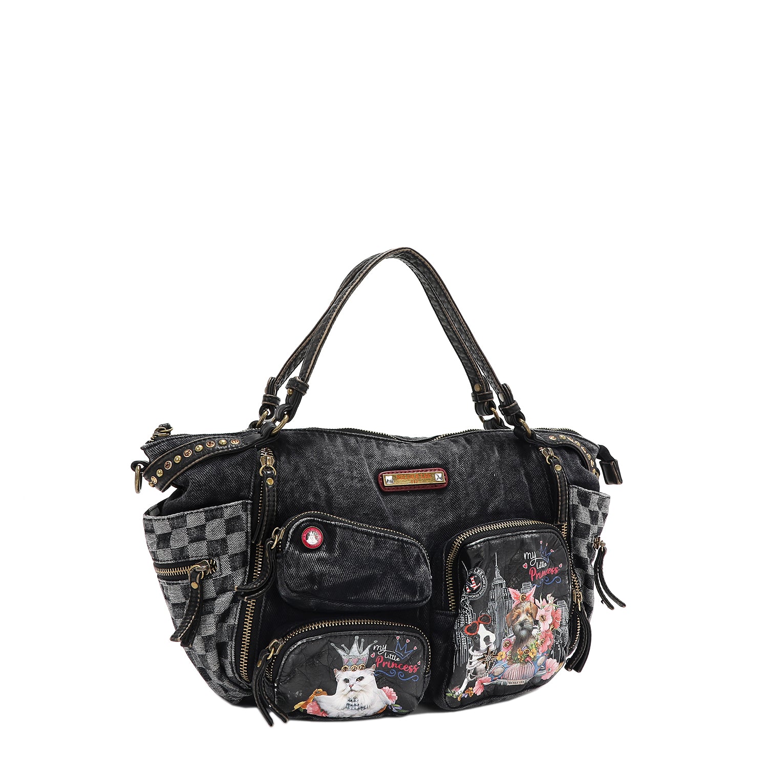 Vintage Denim Handbag for Women - Family Yearbook Style Crossbody Purse - Perfect for Casual Outings, Travel & Everyday Use