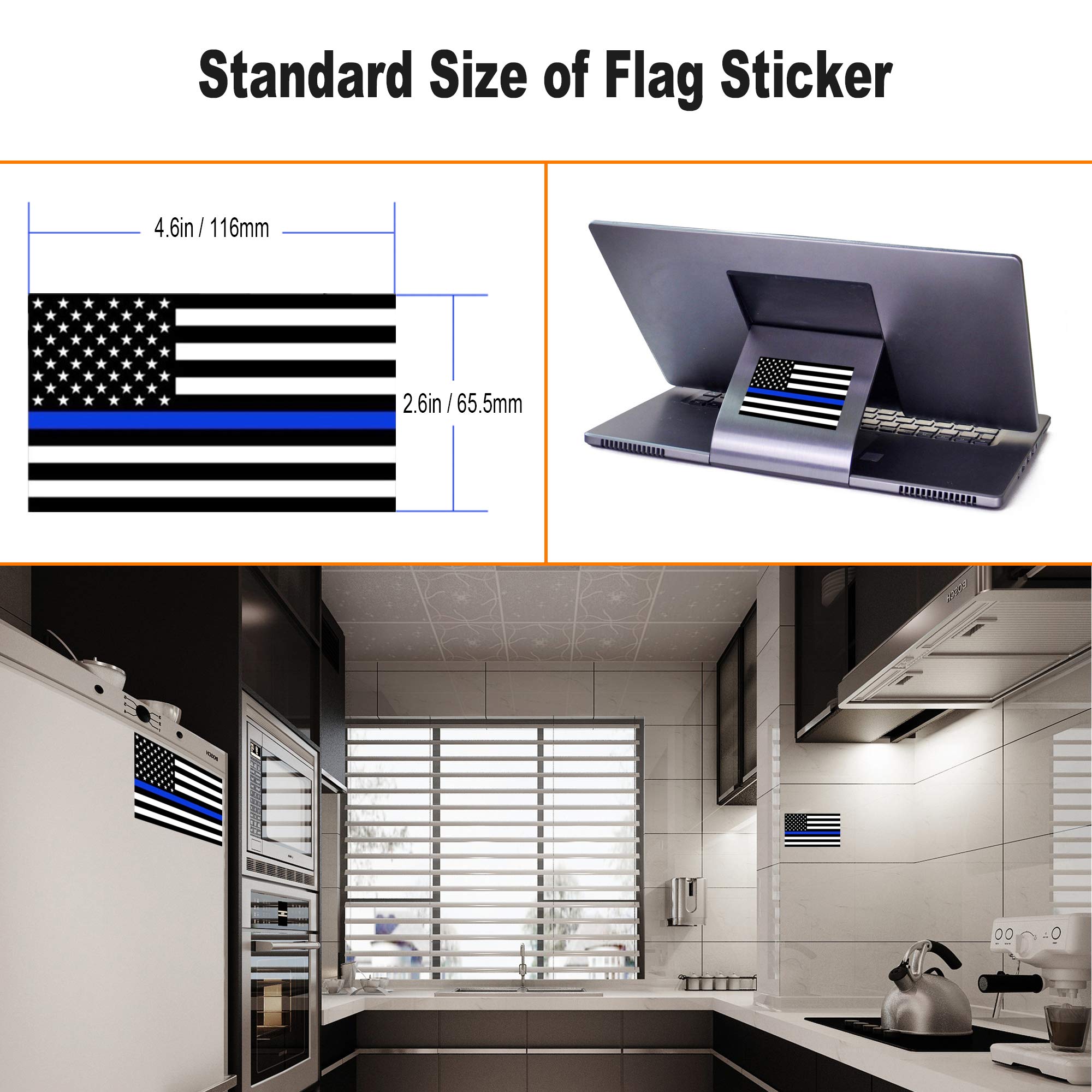 USA Flag Decals & Tire Valve Caps - Patriotic 2-Pack 3x5 Inch American Flag Stickers with Thin Red Blue Line for Cars, Trucks, SUVs | Perfect for 4th of July, Veterans Day & Patriotic Events | Durable Aluminum Decals & Valve Cover Set