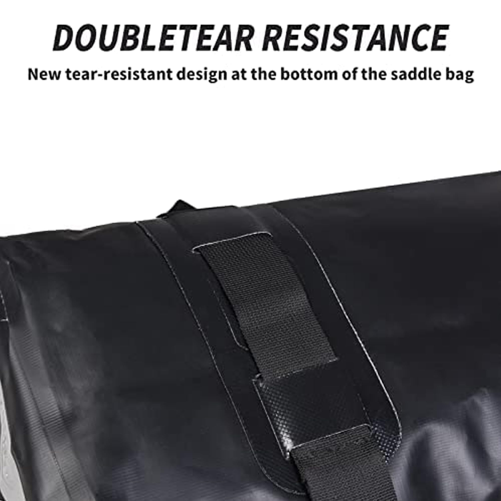 Waterproof Motorcycle Saddlebags 50L - Detachable Motorcycle Luggage Bags for Travel - Universal Fit for Scooter, Honda, Suzuki, Yamaha - Black 2 Pack - Perfect for Long Rides, Camping & Road Trips