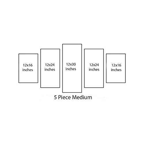 5 Piece Luxury Canvas Wall Art - Sports Cars Supercar Exotic Modern Decor (Bugatti Chiron) - Perfect for Man Cave, Office, Bedroom & Living Room Decor