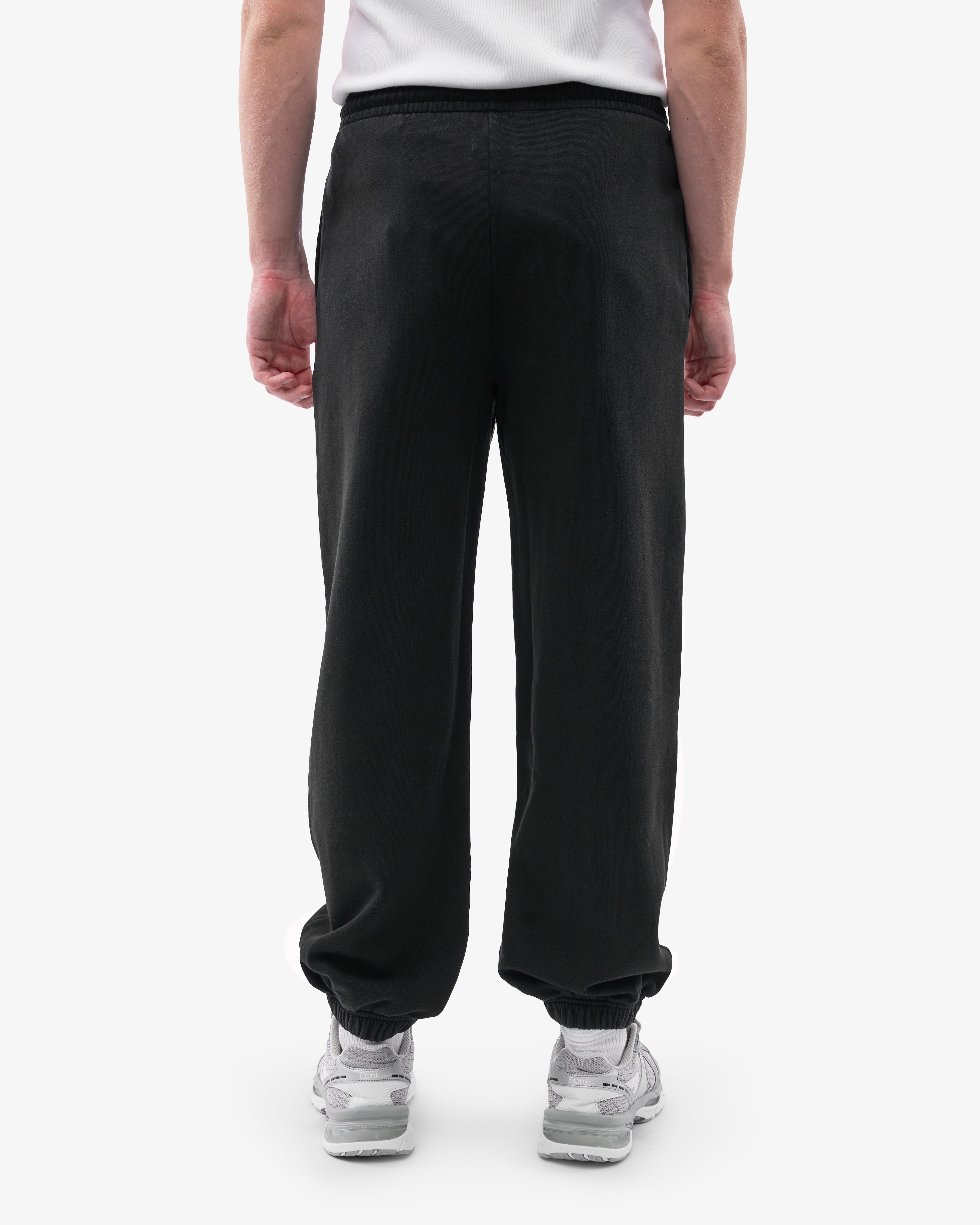 Organic Relaxed Sweatpants for Women - Soft Comfortable Lounge Pants - Deep Black - Perfect for Yoga, Home Wear & Casual Outfits