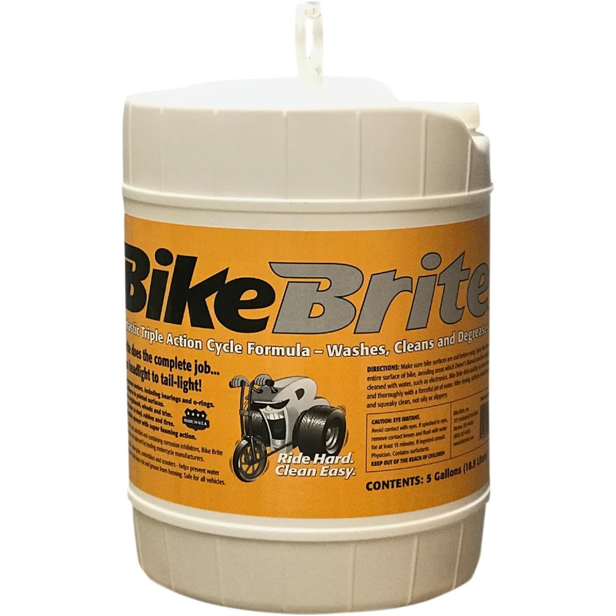 MC445G 5 Gallon Blue Motorcycle Spray Wash Drum - Heavy-Duty Cleaning for Bikes, ATVs, and Dirt Bikes - Ideal for Home Garages and Professional Shops