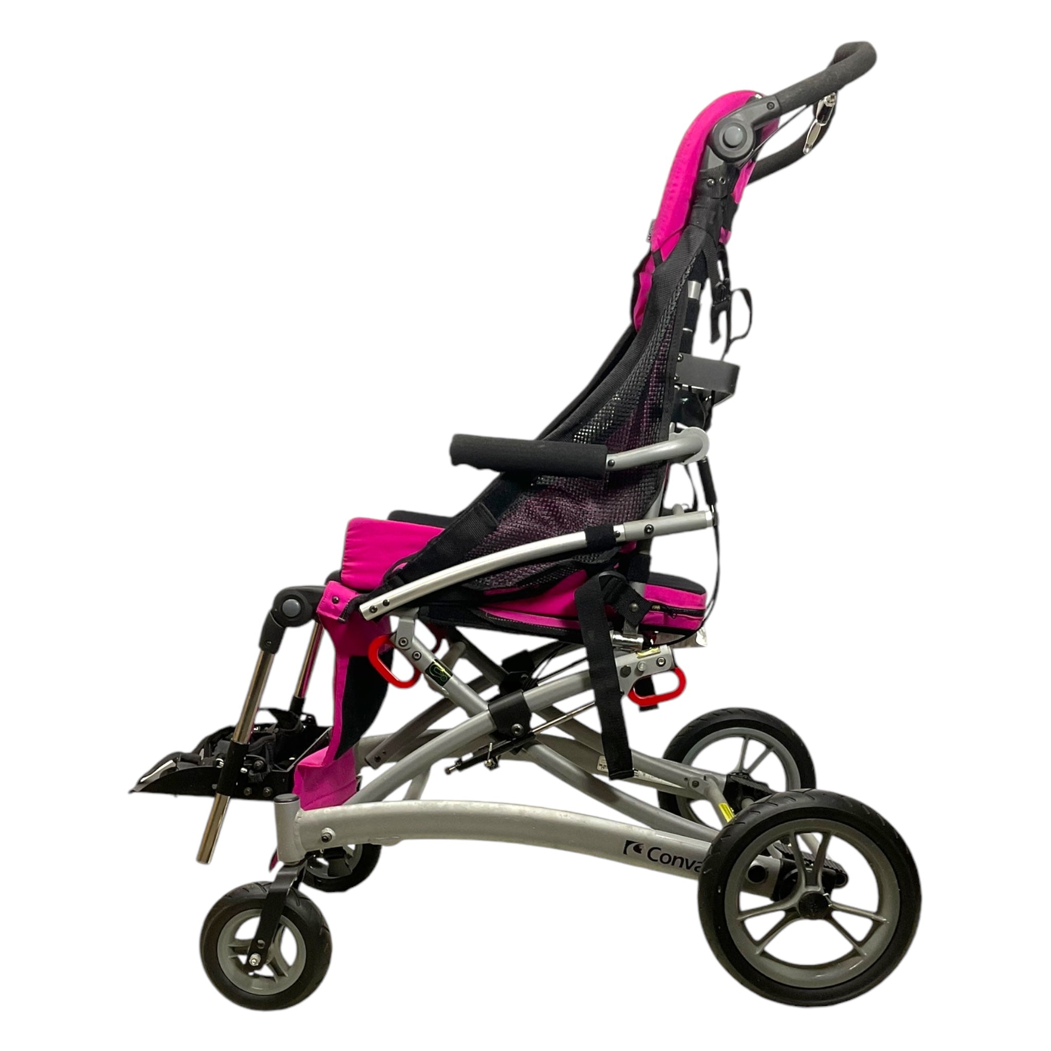 Convaid Rodeo 16 Pediatric Tilt-in-Space Stroller with 16x13 Inch Seat & Adjustable Canopy - Lightweight Special Needs Stroller for Kids with Disabilities - Perfect for Outdoor Walks, Doctor Visits, and Daily Mobility Support