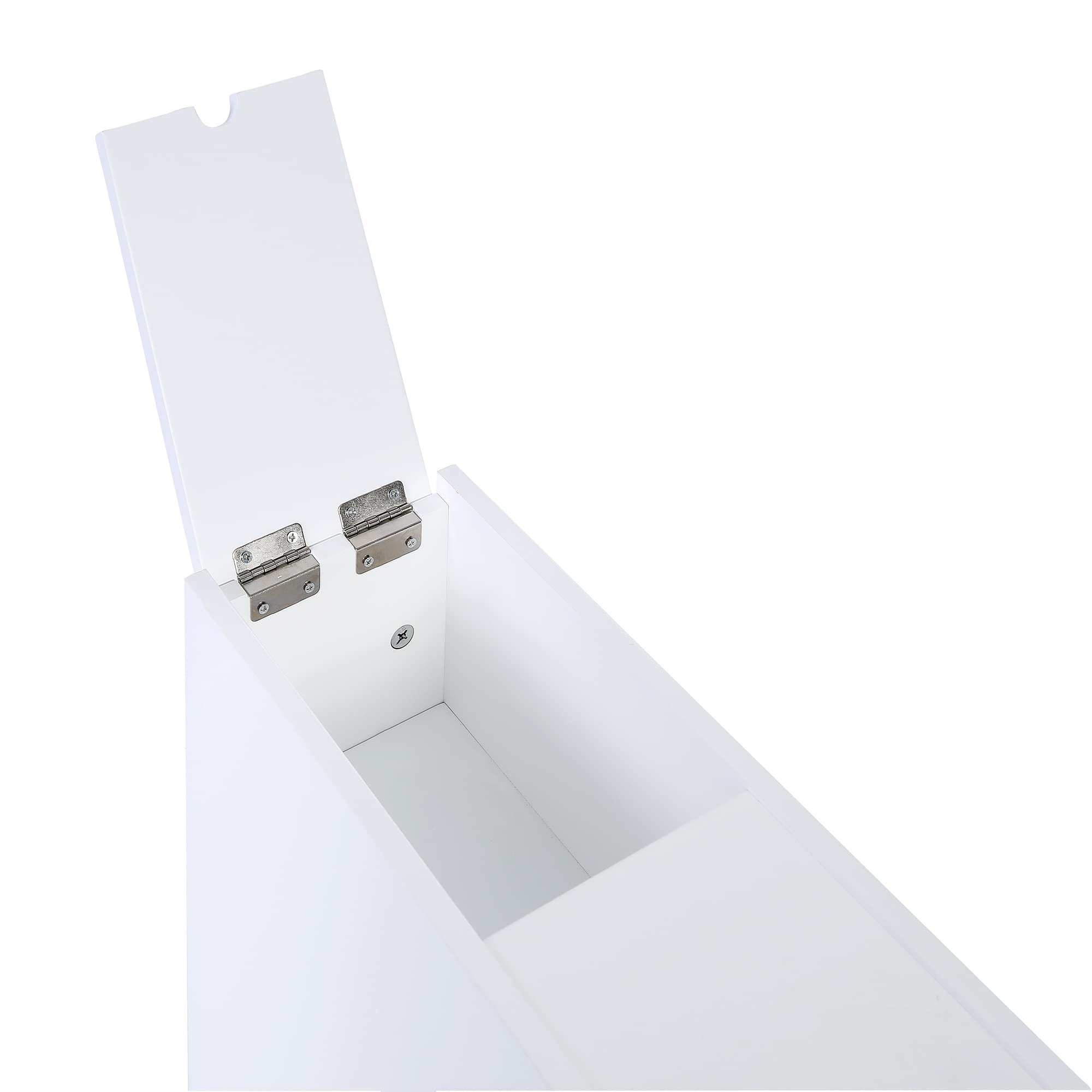 Slim Bathroom Storage Cabinet with Drawer - White for Toilet Paper & Essentials