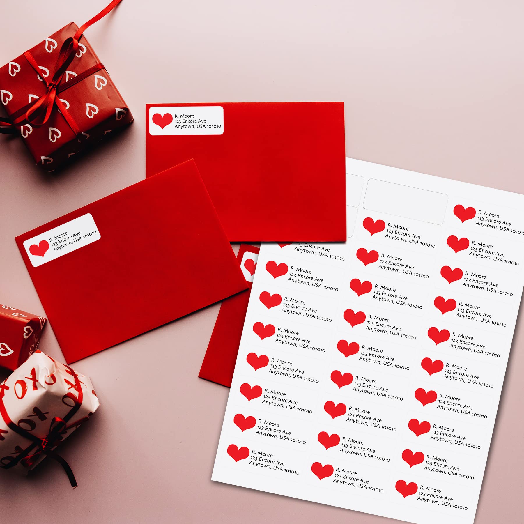 Removable Blank Address Labels 2.625