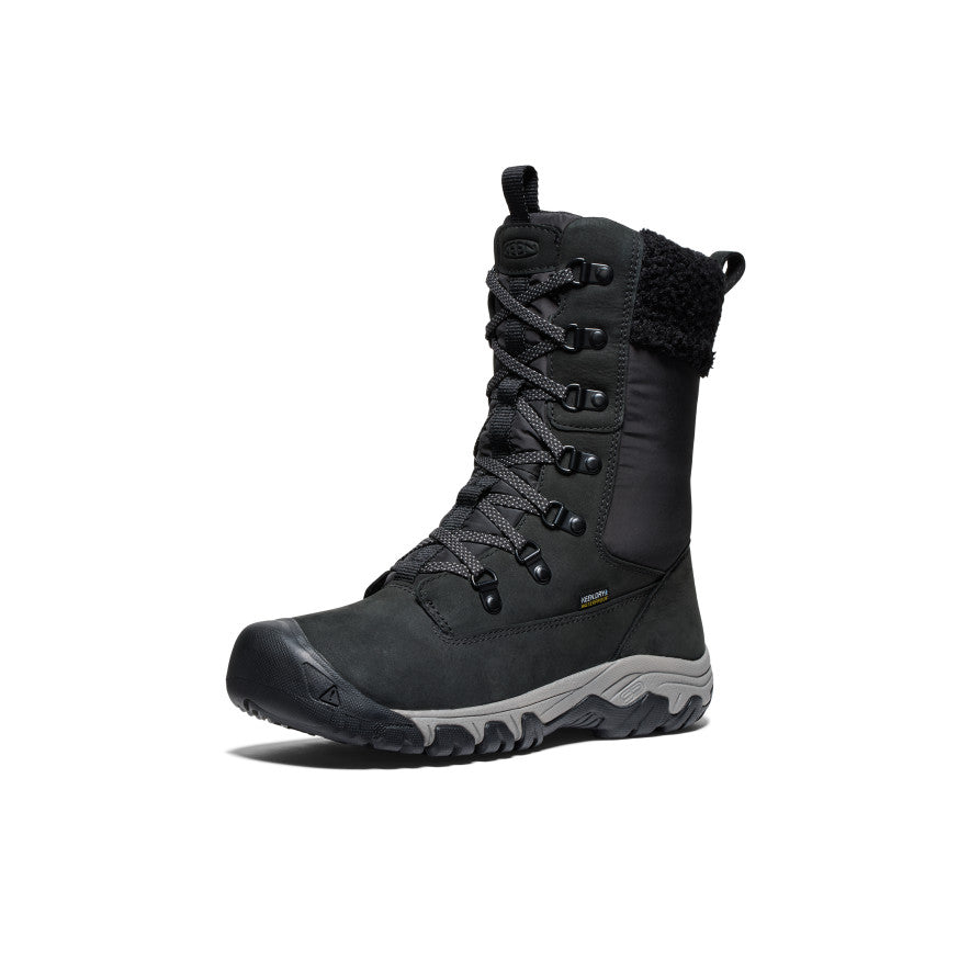 Women's Greta Tall Waterproof Winter Boots - Black/Black | Slip-Resistant & Warm | Perfect for Snow, Rain & Outdoor Activities