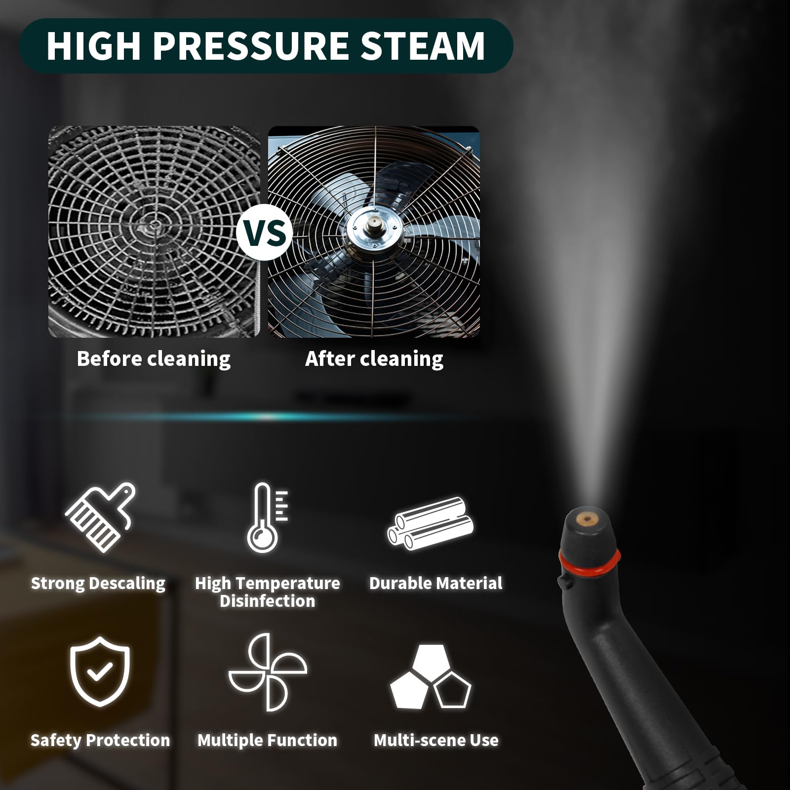 **Multipurpose Steam Cleaner with 21 Accessories - 1.5L Tank, 5-Minute Heat-Up - Carpet, Floor, Window, Mirror & Car Cleaning - Ideal for Home, Office & Auto Detailing (Blue)**