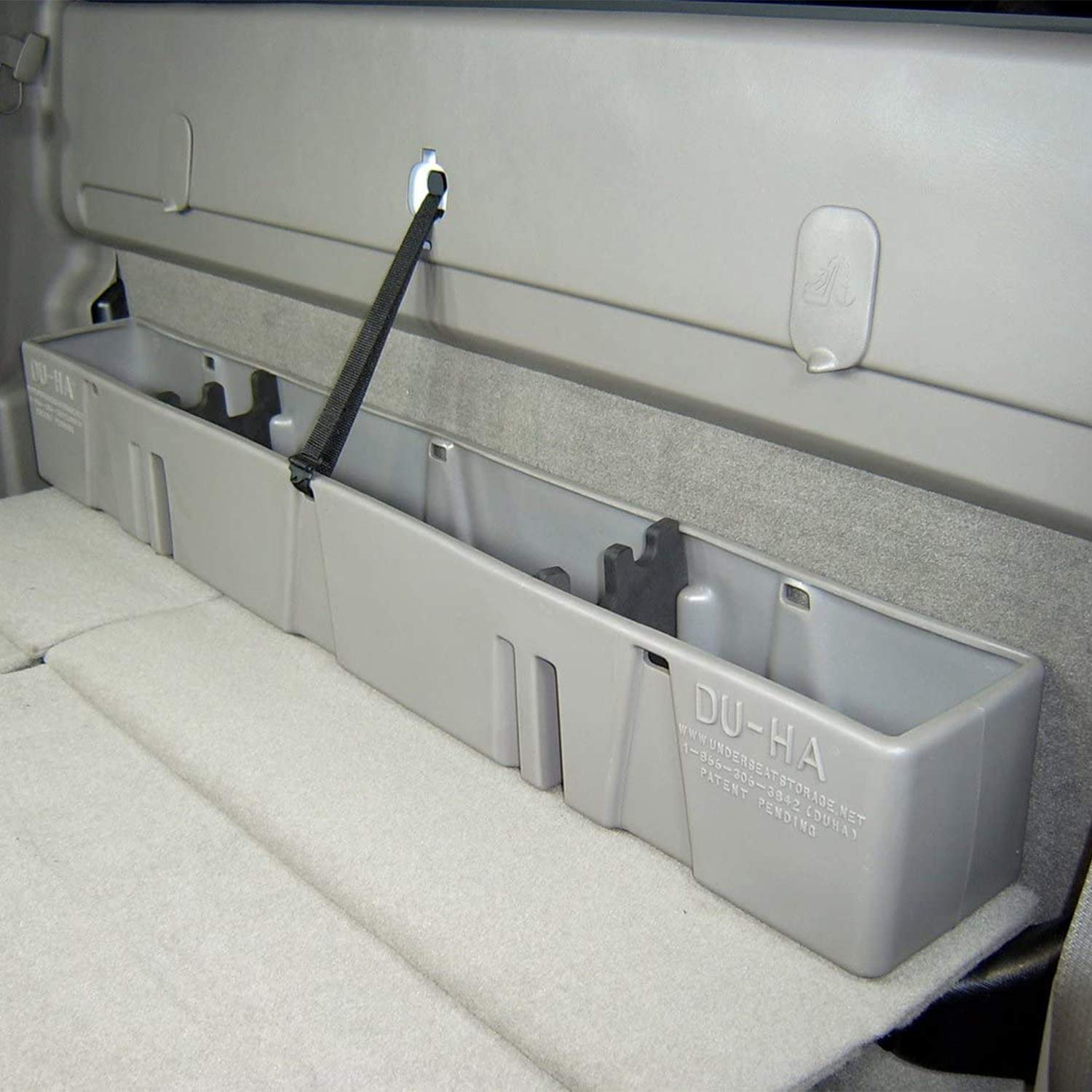 DU-HA 10013 Behind-The-Seat Truck Storage Organizer - Heavy Duty Under Seat Storage Box for Pickup Trucks & SUVs - Perfect for Tools, Emergency Kits & Outdoor Gear Storage