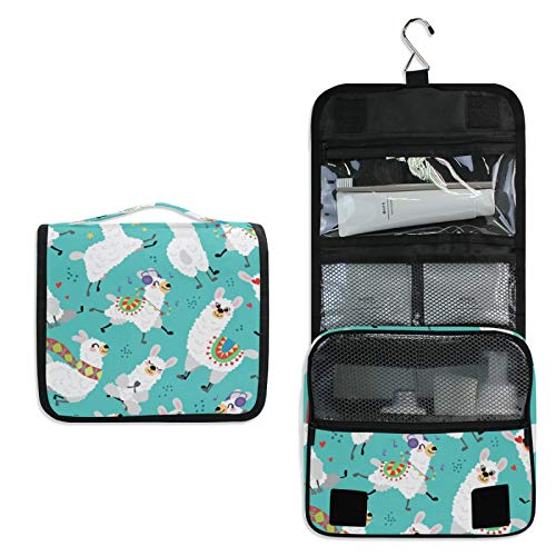 Hupery Cartoon Camel Hanging Travel Toiletry Bag - Waterproof Cosmetic Pouch & Makeup Organizer for Women, Men, Girls - Perfect for Vacation, Gym, Camping & Business Trips