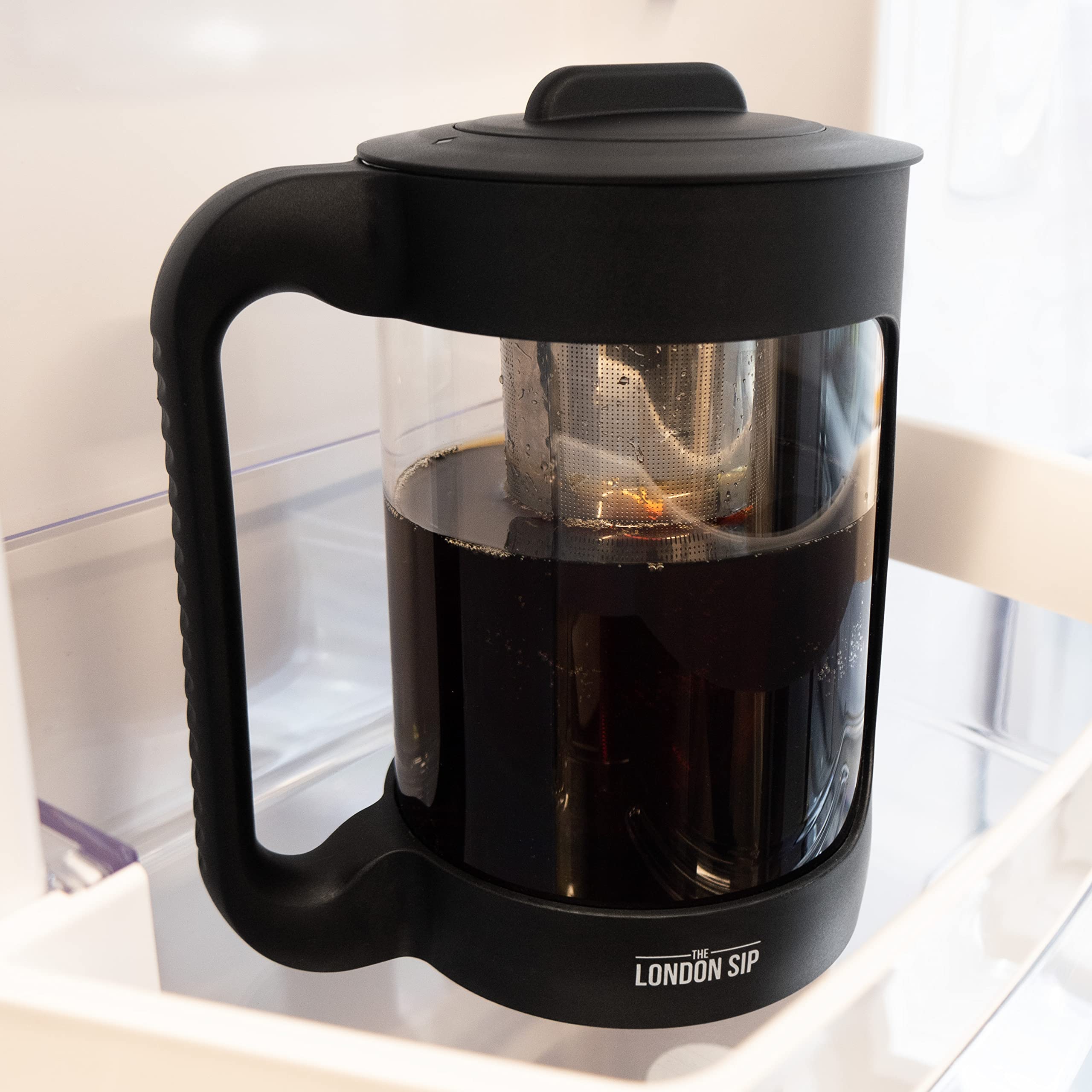 London Sip Cold Brew Coffee Maker - 1500ml Iced Coffee Pitcher & Cold Brewer for Smooth, Low-Acid Coffee - Perfect for Home, Office, or Outdoor Use