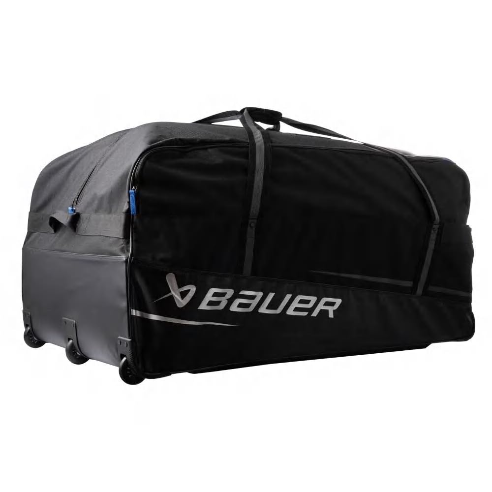Bauer Hockey Premium Wheel Goalie Bag 2024 - Professional Ice Hockey Equipment for Goalies - Perfect for Travel, Practice & Games