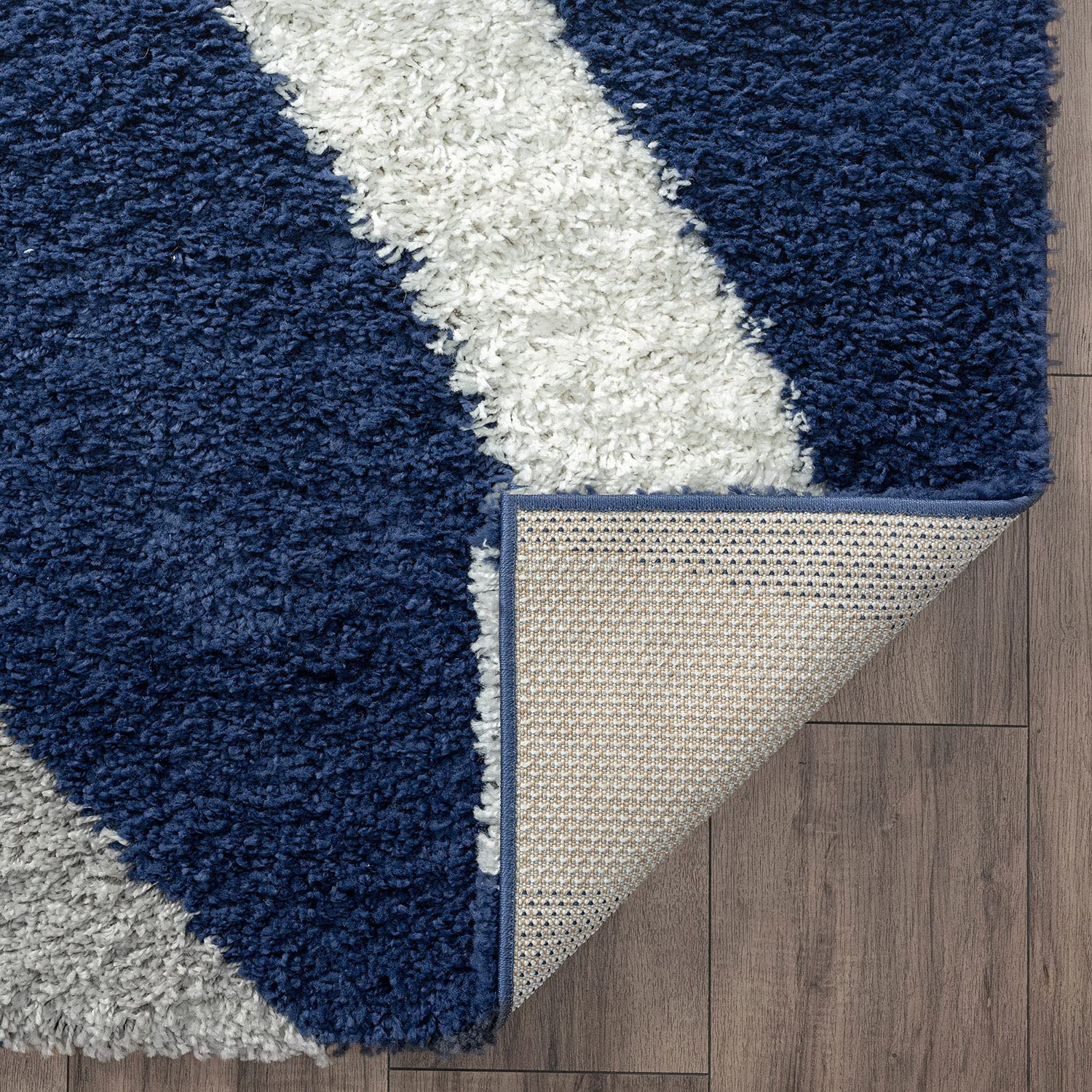 4x6 Navy Shag Rug - Soft & Easy Clean Modern Area Rug for Living Room, Bedroom, Dining Room, Kitchen & Entryway - Plush Shaggy Carpet for Cozy Home Decor - Alfombras para Salas Modernas | Perfect for Family Gatherings & Relaxing Evenings
