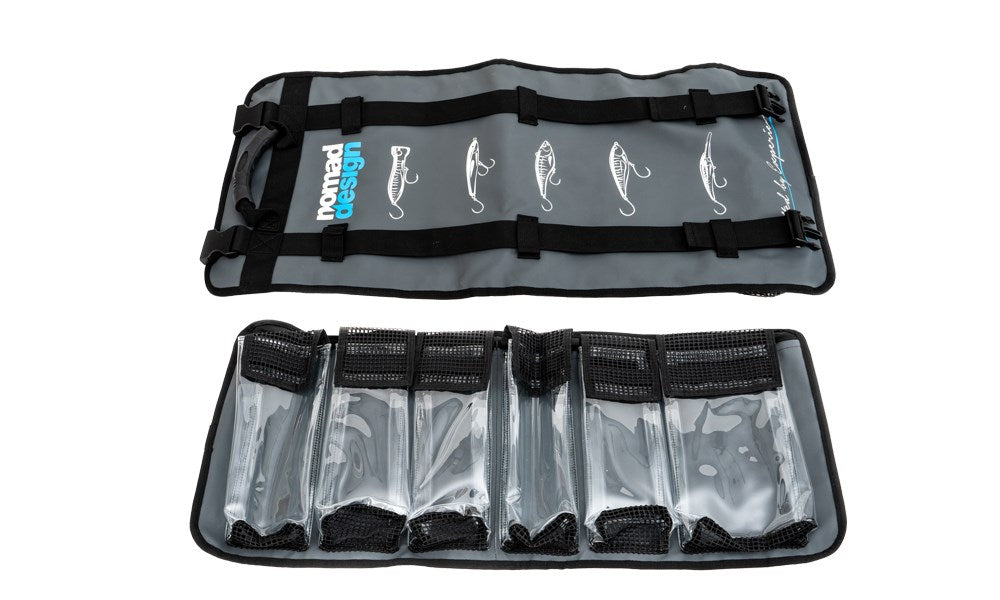 Nomad Design Lure Roll - Premium Fishing Lure Organizer for Bass, Trout & Saltwater - Compact & Durable Tackle Storage for Boat, Kayak & Shore Fishing