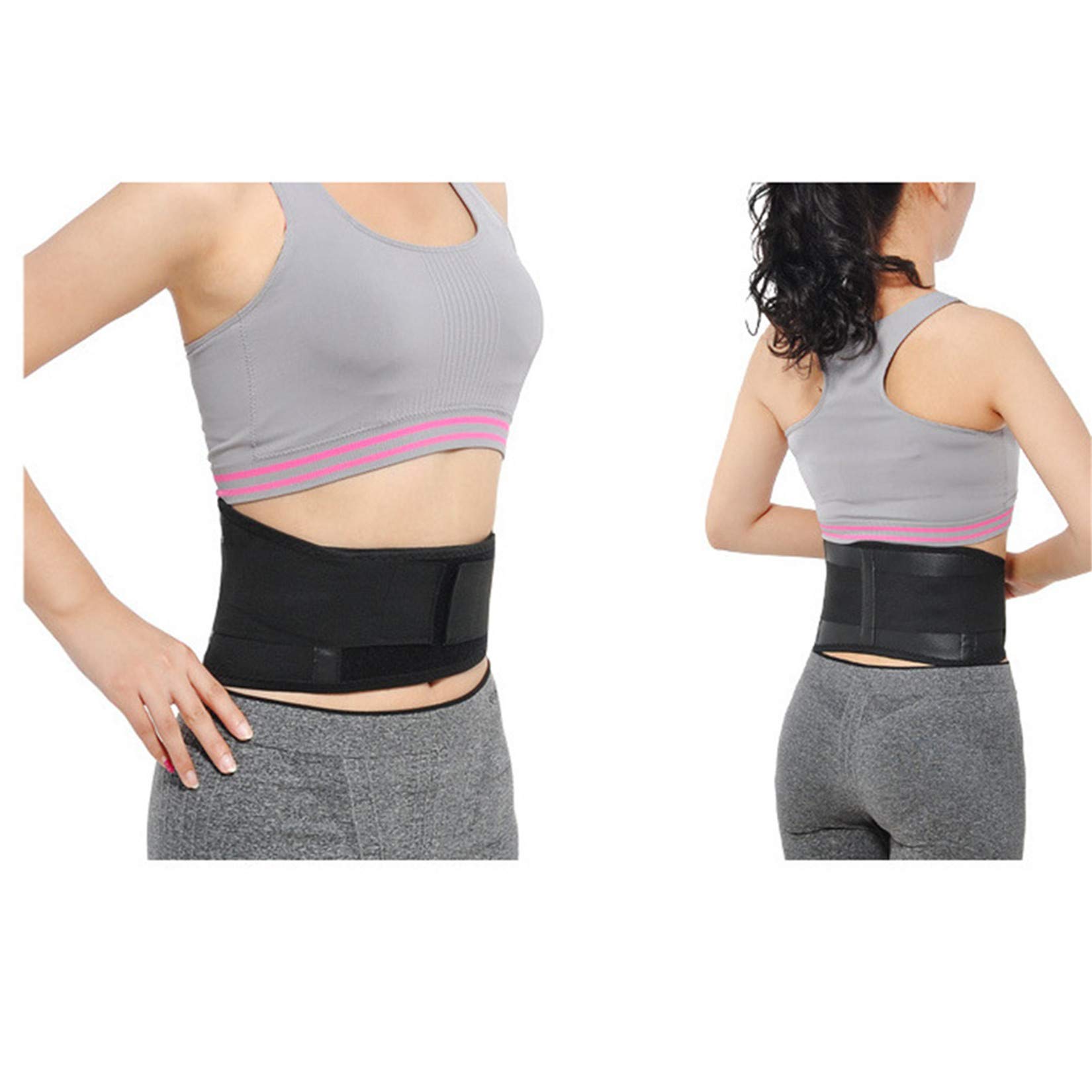Magnetic Self Heating Back Brace Belt - Adjustable Elastic Waist Support with Infrared Therapy for Lower Back Pain Relief - Perfect for Work, Sports & Daily Comfort