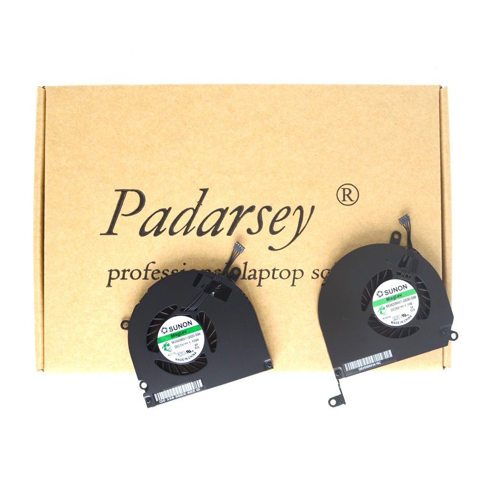 Padarsey A1286 Left & Right Side CPU Cooling Fan Replacement for MacBook Pro 15