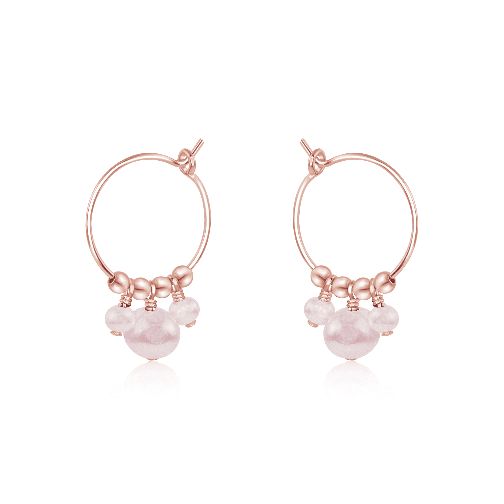Elegant White Freshwater Pearl Drop Hoop Earrings - Genuine Gemstone Beaded Jewelry for Women | Perfect for Weddings, Parties & Everyday Wear