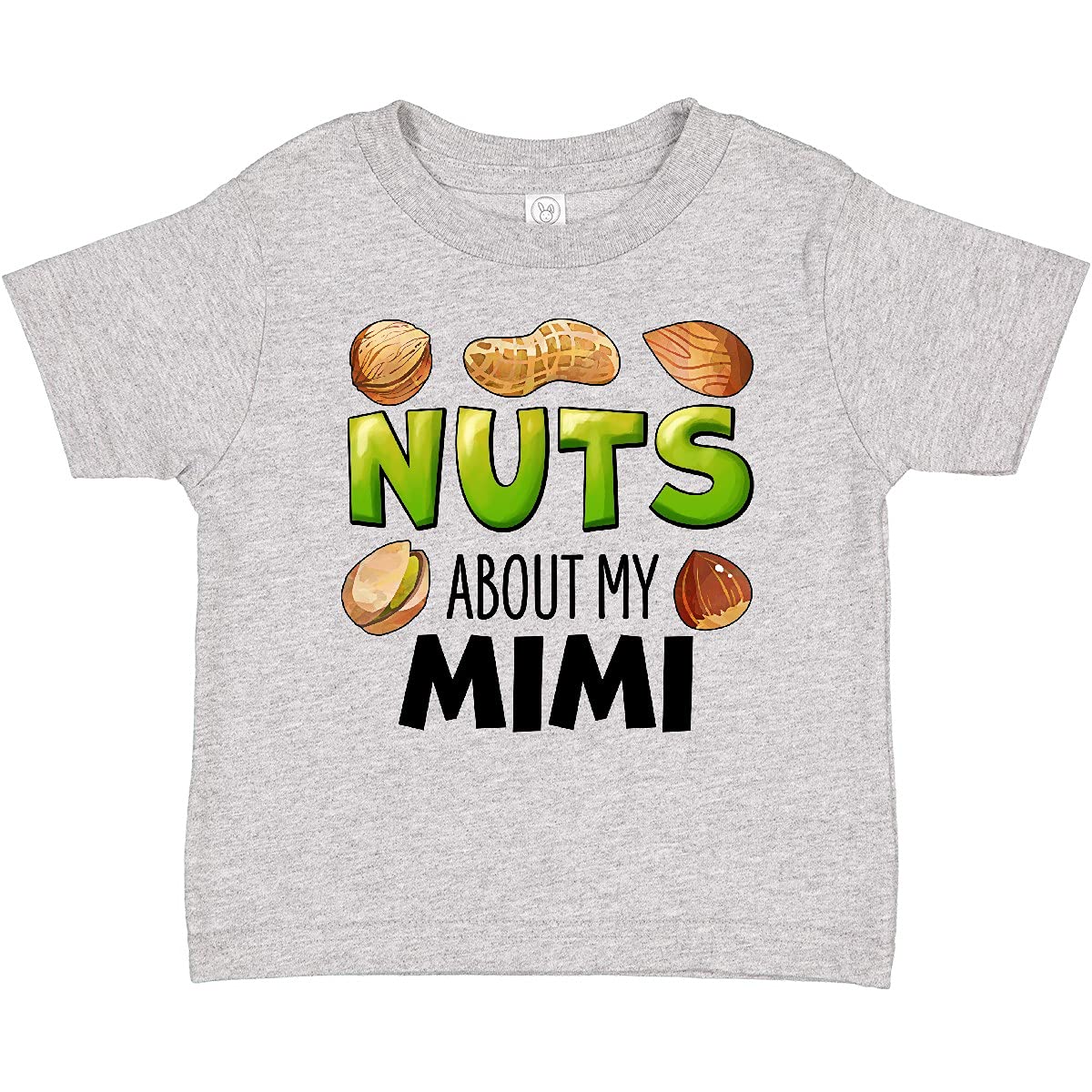 Buy Inktastic Nuts About My Mimi Peanut Almond Pistachio Baby T-Shirt - Cute Nut-Themed Outfit for Toddlers & Infants - Perfect for Family Photos, Playdates & Special Occasions