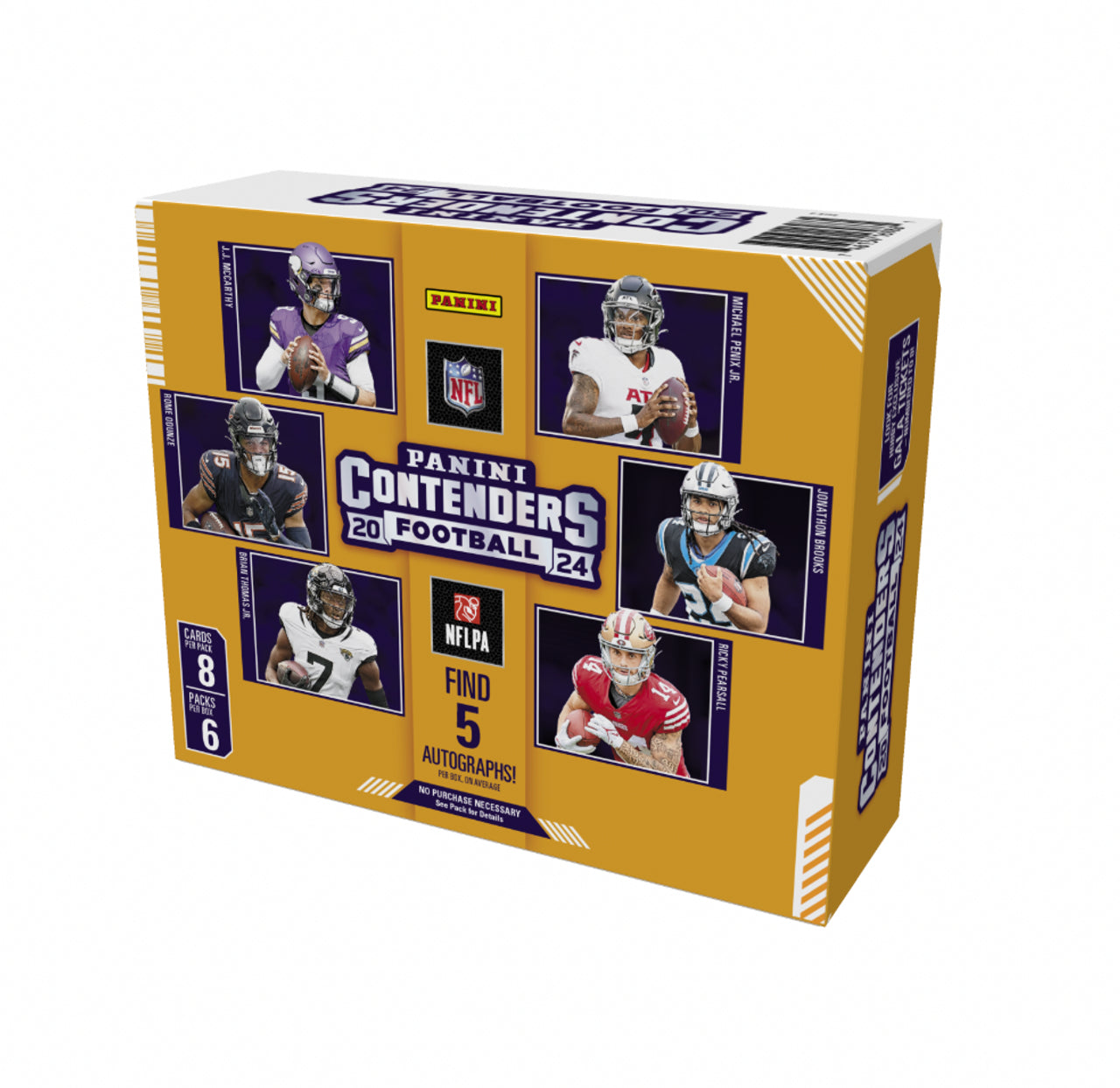 2024 Panini Contenders Football Hobby Box - NFL Trading Cards Collection for Collectors & Investors - Perfect for Fantasy Football Fans & Sports Memorabilia Enthusiasts