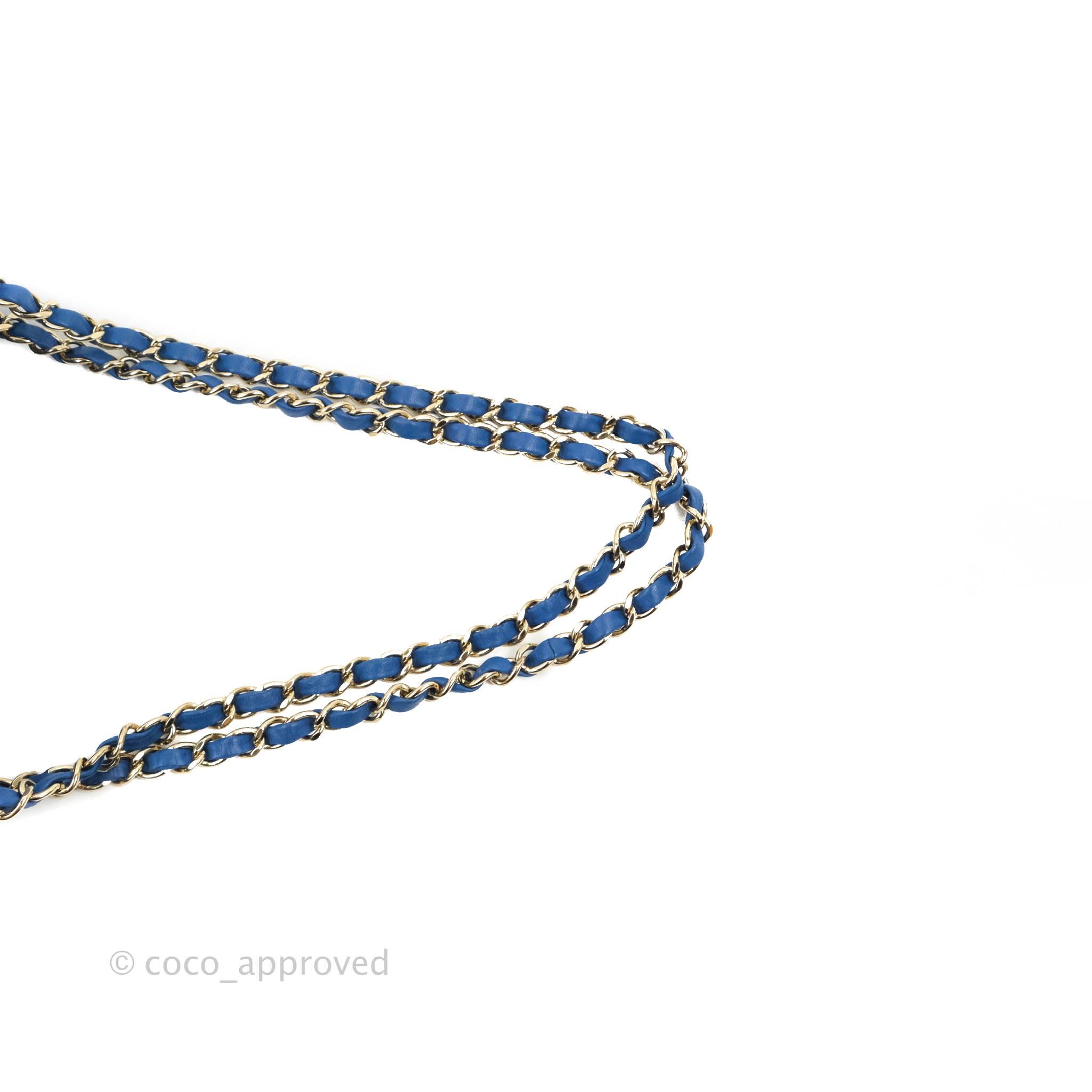 Chanel Classic Chevron Small Double Flap Bag in Blue Lambskin Leather with Gold Hardware - Luxury Crossbody Purse for Women, Perfect for Evening Events & Date Nights