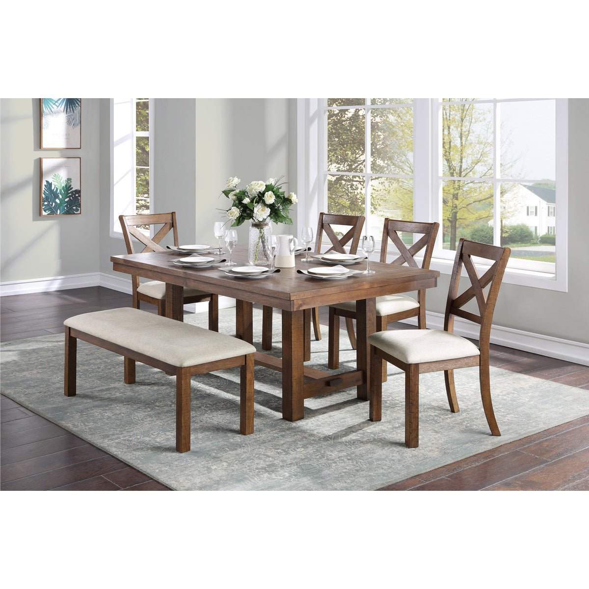 Bonner Collection Side Chair Set of 2 - Modern Dining Chairs for Kitchen, Living Room & Office - Comfortable & Stylish Accent Chairs