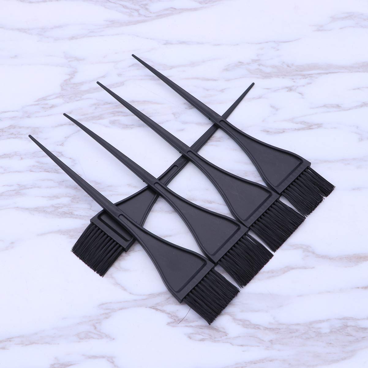 Uonlytech 5-Pack Professional Hair Dye Brush Set - Salon Quality Hair Color Applicator Brushes for At-Home & Professional Hair Coloring, Highlights, Root Touch-Ups & Hair Tinting (Black)