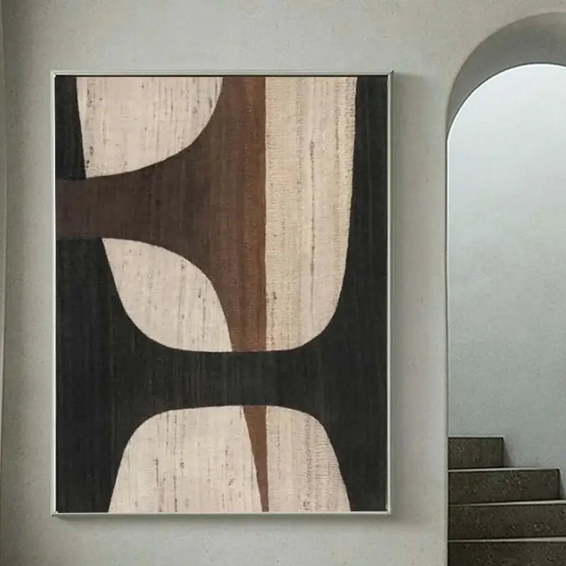 Abstract Tranquility Art Painting - Modern Canvas Wall Decor for Living Room, Bedroom & Office | Serene Blue & White Contemporary Artwork #WS010