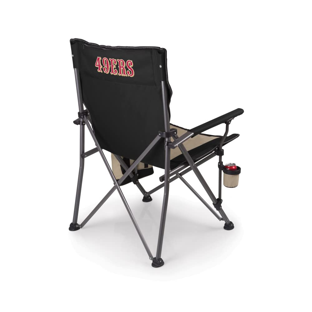 NFL Big Bear XXL Heavy Duty Camping Chair with Cooler & Carry Bag - 500 lb Capacity - Unisex Adult Beach Chair for Picnics, Tailgating, Sports Events & Outdoor Camping
