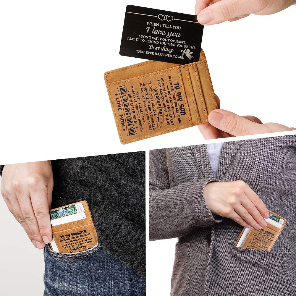 16th Birthday Gifts for Son - Leather Wallet for Boys with Money Clip | Graduation & Christmas Present for 16 Year Old Teen | Perfect for School, Travel and Daily Use