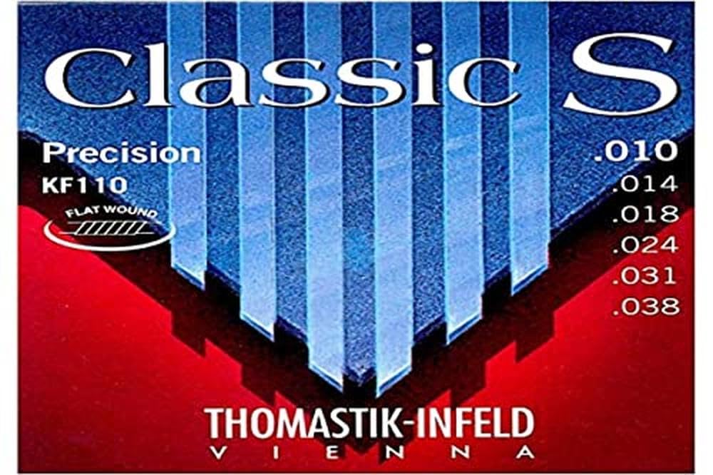 Thomastik-Infeld KF110 Classical Guitar Strings - Premium Rope Core Set with Chrome Steel & Plain Steel for Warm Balanced Tone | Perfect for Classical, Flamenco & Fingerstyle Players