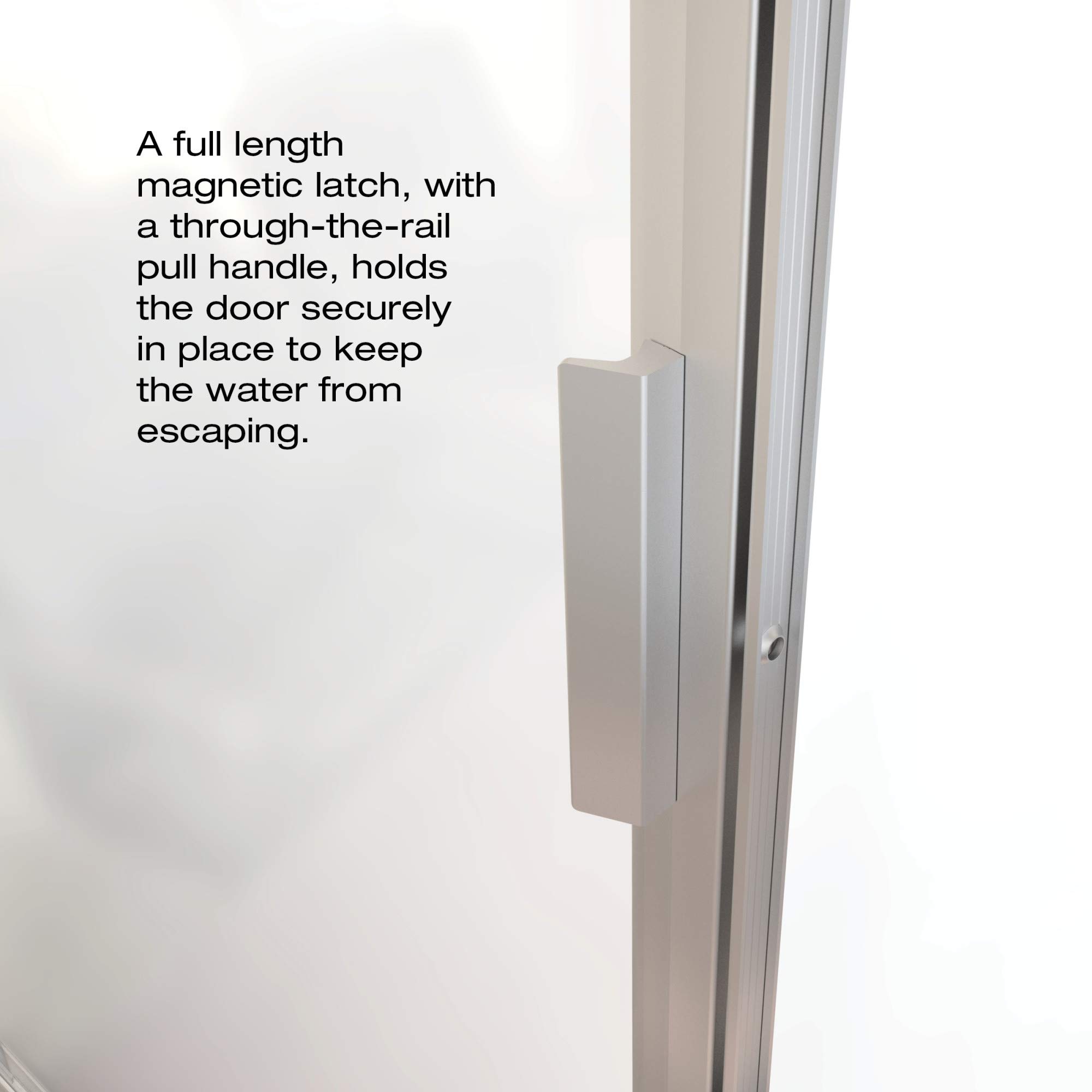 Basco Sopora 32.75-34.5 Inch Pivot Shower Door with AquaGlideXP Clear Glass & Brushed Nickel Finish - Perfect for Modern Bathroom Renovations and Spa-Like Showower Experiences