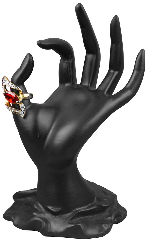 ChezMax Jewelry Display Hand Ring Holder - Elegant Resin Mannequin Shaped Bracelet & Necklace Stand for Home Organization | Perfect for Jewelry Store Displays, Bedroom Vanity Decor, and Gift Packaging Presentation