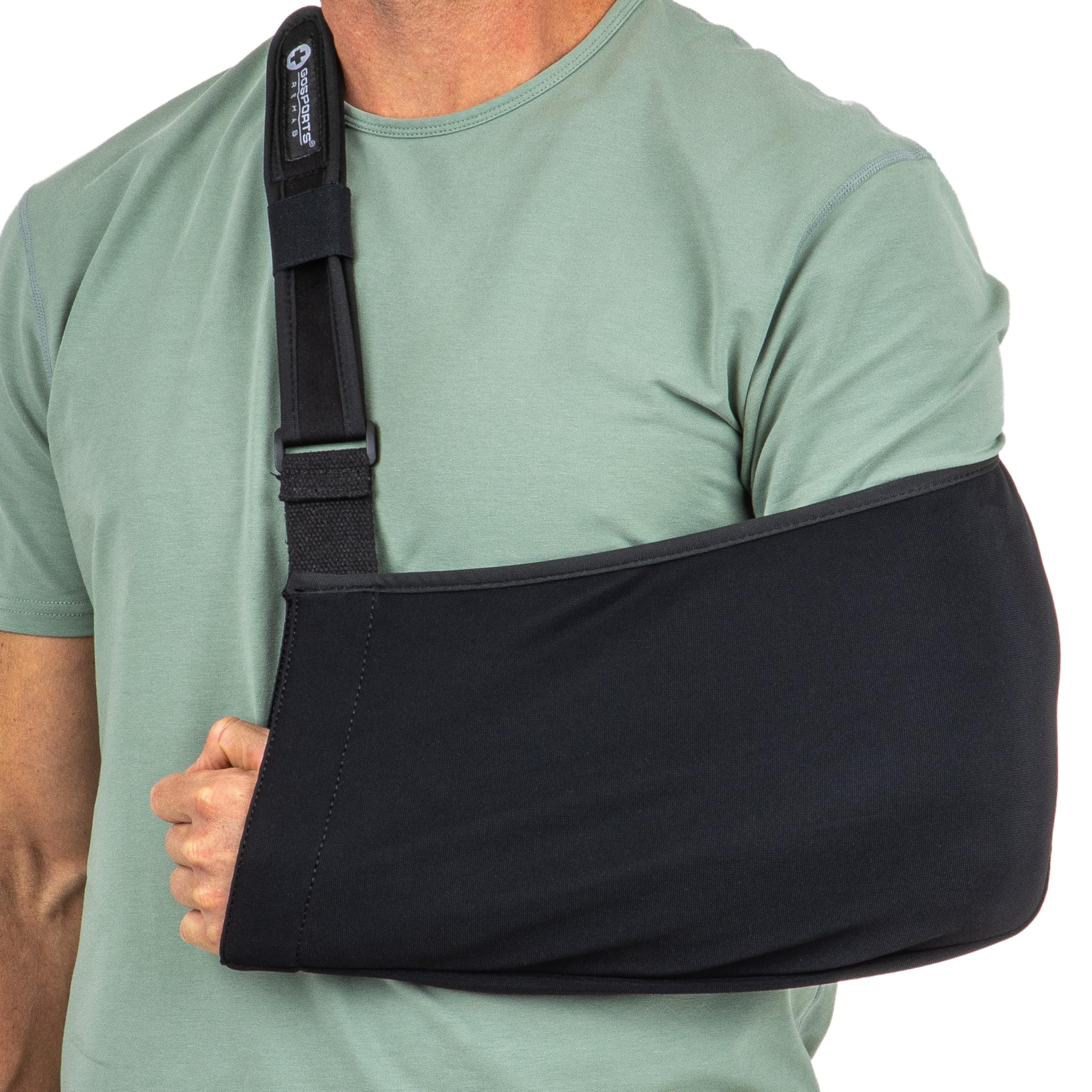 GoSports Adjustable Arm Sling for Shoulder & Elbow Injuries - Left/Right Support for Torn Rotator Cuff - Comfortable Shoulder Brace for Men & Women - Ideal for Post-Surgery Recovery & Sports Injury Support