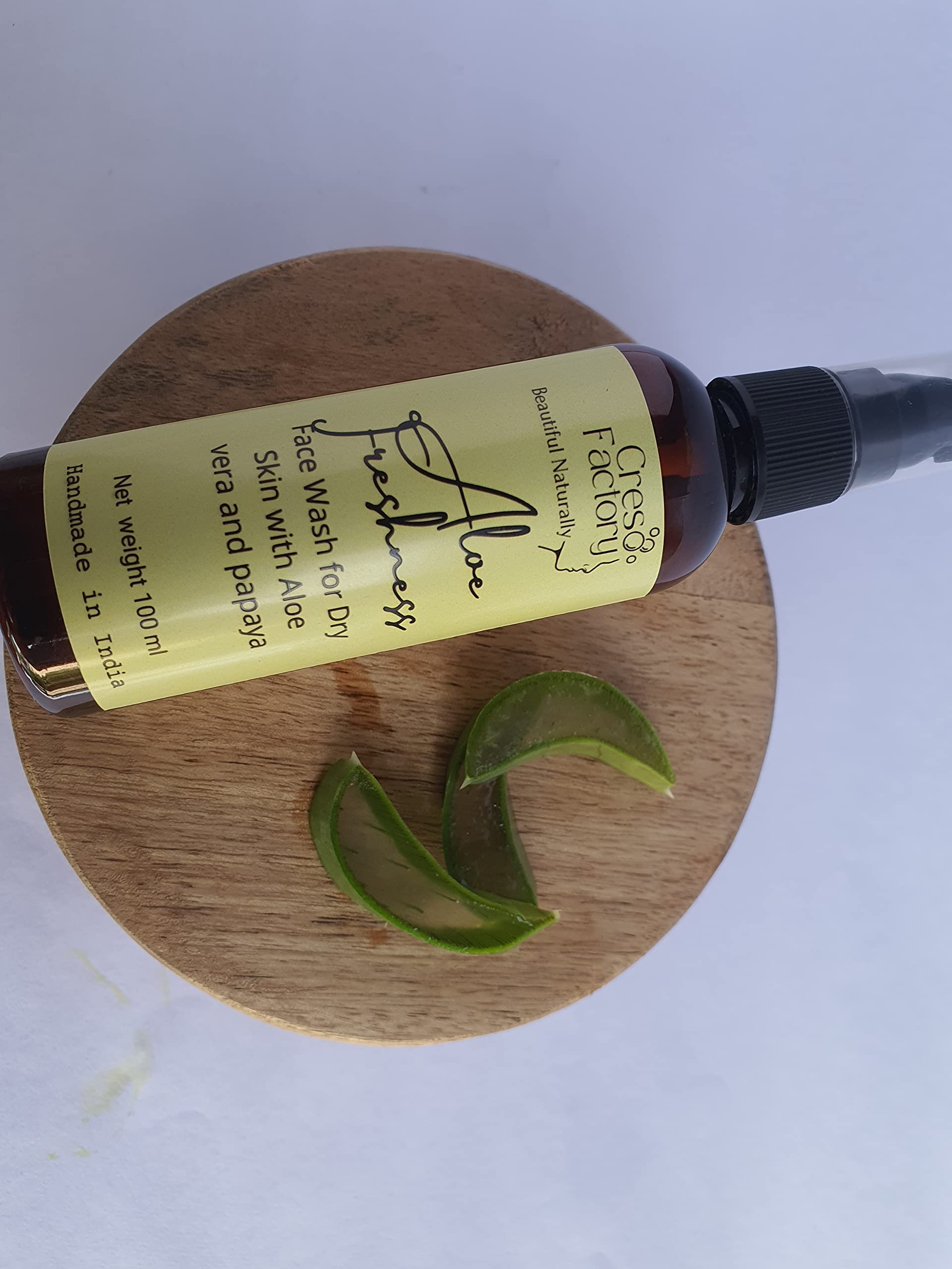**Creso Factory Aloe Freshness Face Wash for Dry Skin – 100ml | Hydrating & Soothing Cleanser for Sensitive Skin | Perfect for Morning & Night Skincare Routine**